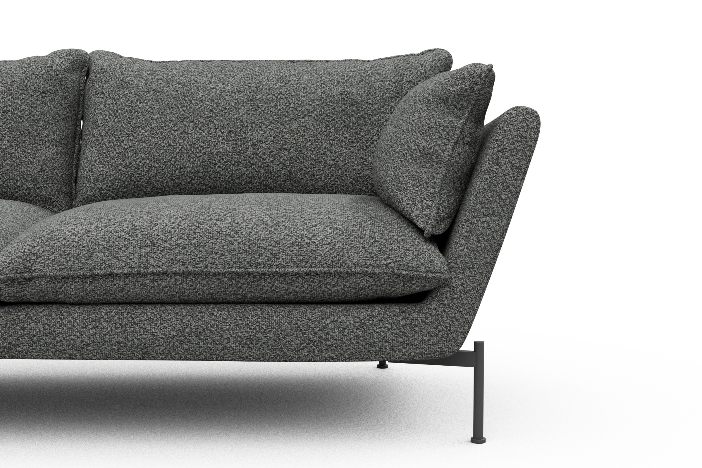 Sofa Anton PREMIUM 3-Sitzer Vanora-Warm-Grey