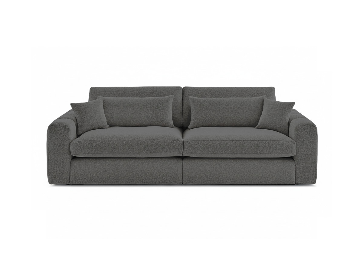 Bouclé-Stoff · Braun