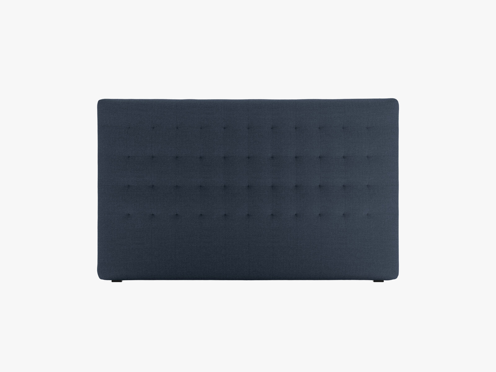 Micadoni Nova Samtiger Kopfteil 120 cm (H 95 cm) Strukturierter Stoff Liberty Marineblau 160x95