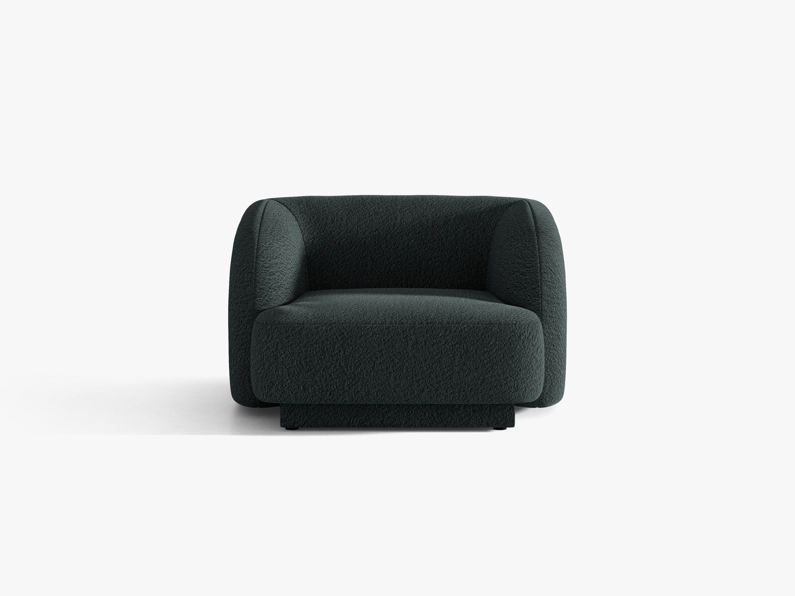 Micadoni Sessel Miley 1-Sitzer Boucle Baloo Schwarz