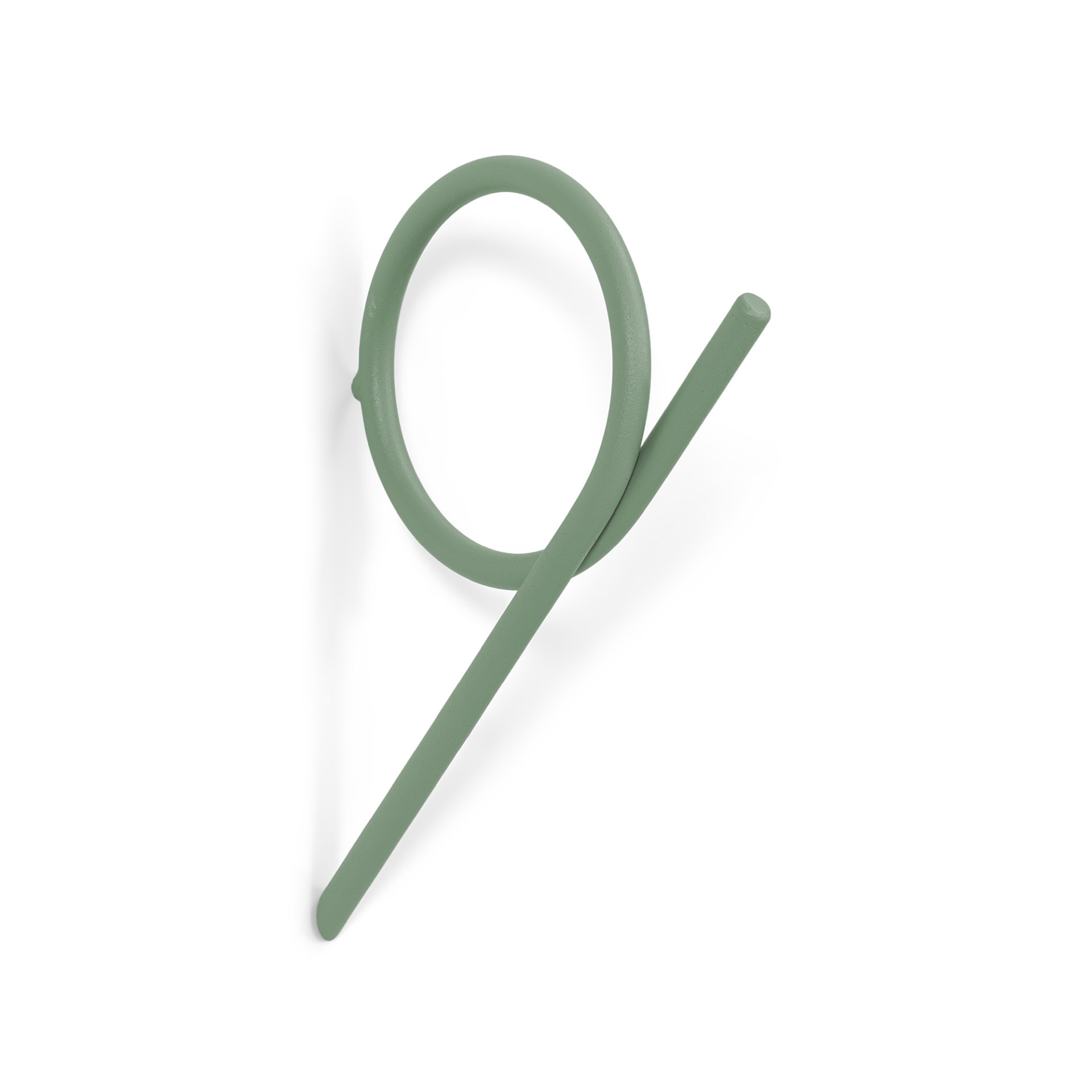 Spinder Design Wandhaken Tuba Medium Dusty Green