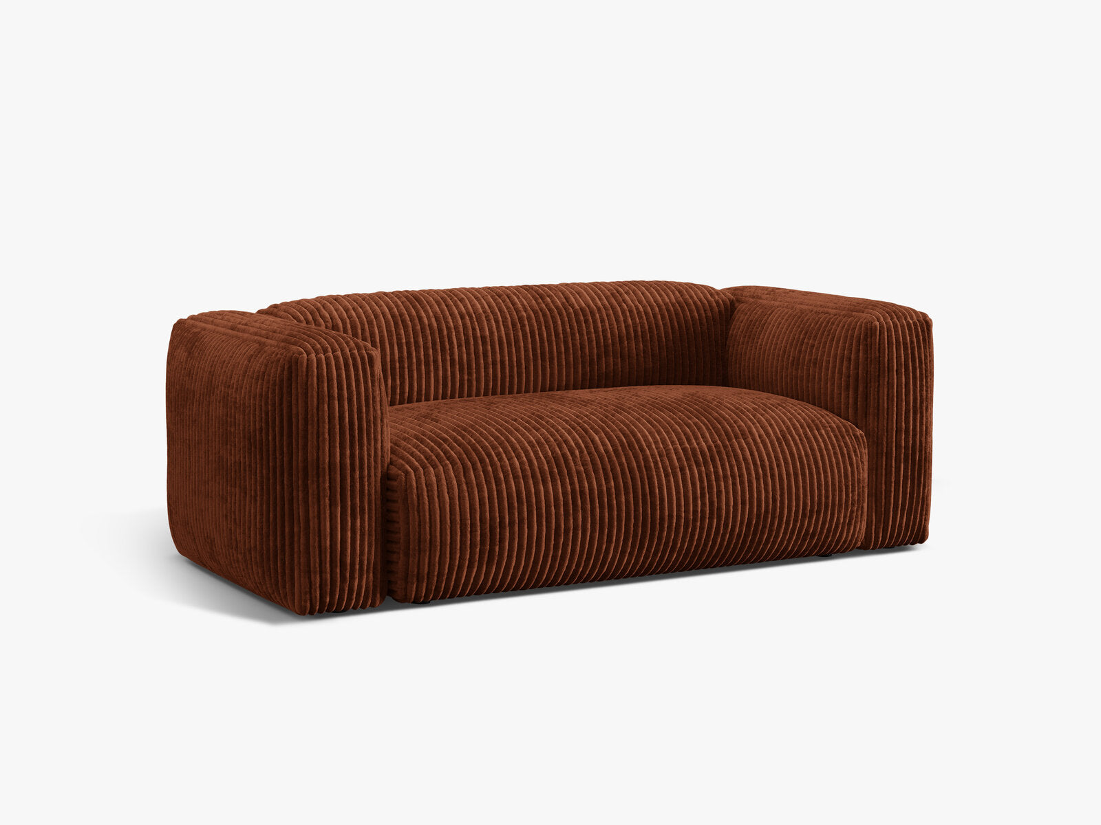 Micadoni Martina Sofa 2-Sitzer Cord Tilia Ziegel