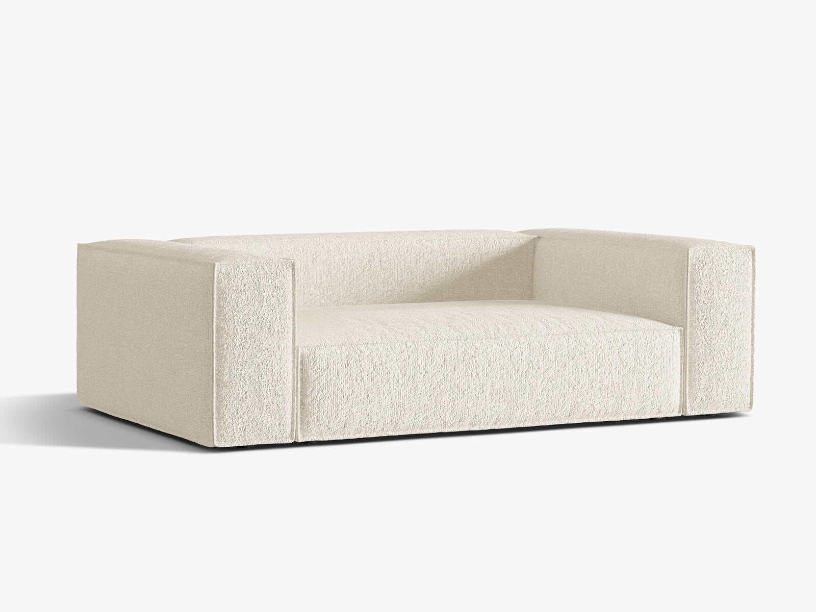 Micadoni Sofa Nuria 3-Sitzer Boucle Elfenbein