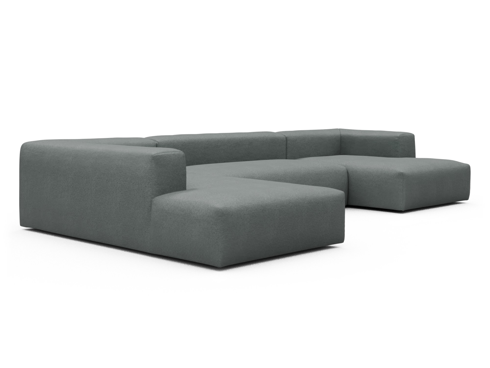 Skandi Home Wohnlandschaft Fred Relax-Ecke links mit 2-Sitzer und Chaiselongue rechts Denari-Soft-Grey moebelfaktor