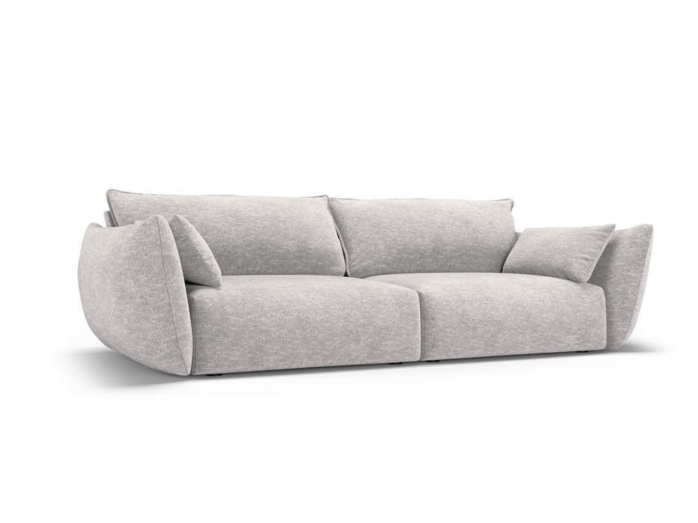 Cosmopolitan Design Sofa Matera 3-Sitzer Chenille Eden Silber