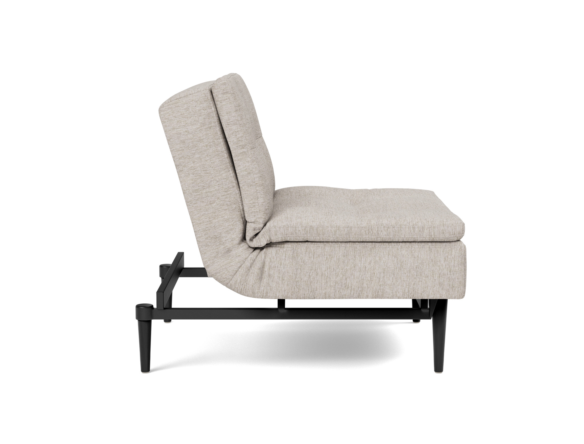 Sessel Dublexo Chenille Yuveno 471-Sand Beine Styletto Eiche schwarz