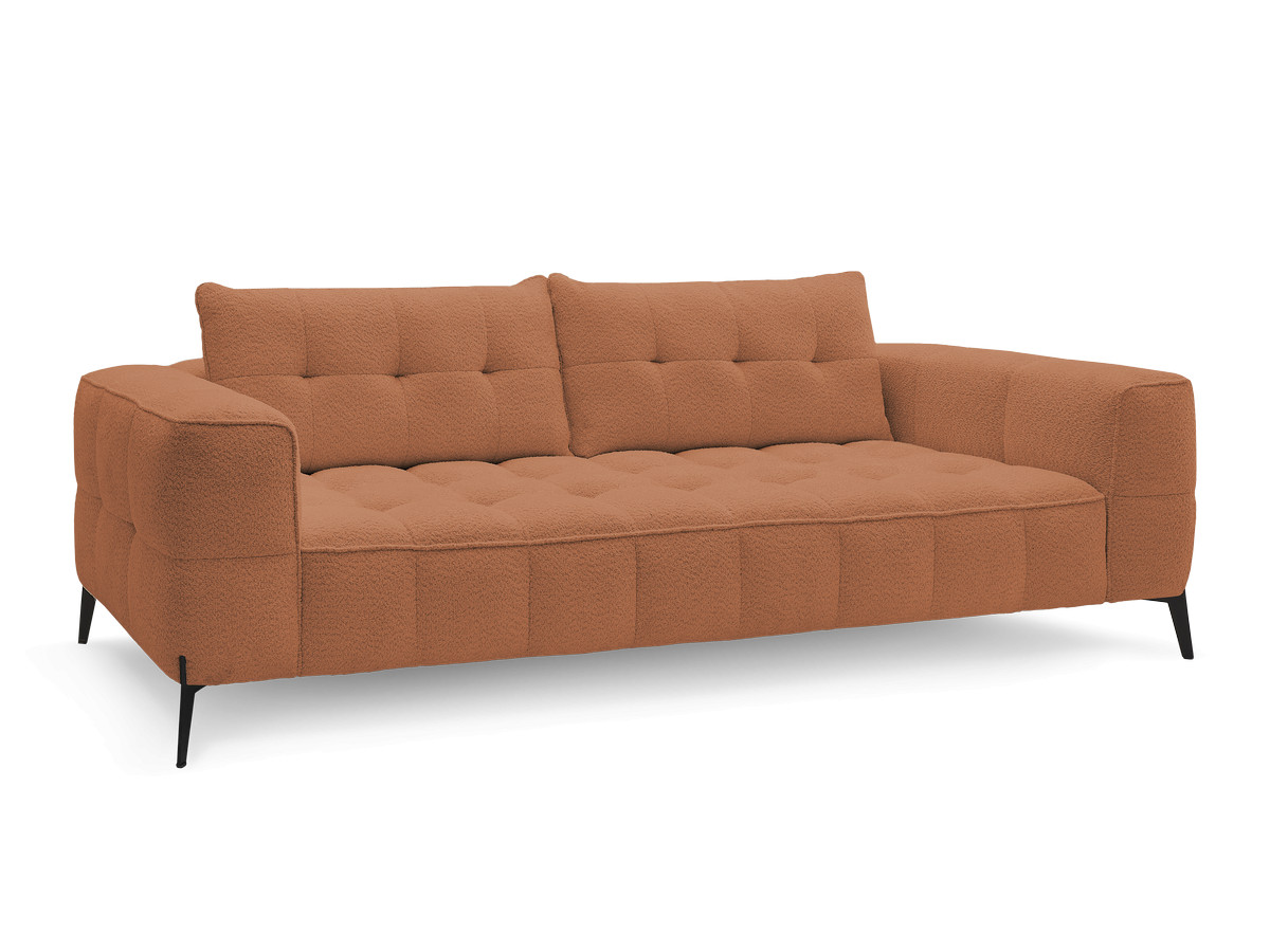 Bobochic Anis Sofa 3-Sitzer Bouclé-Stoff Orange