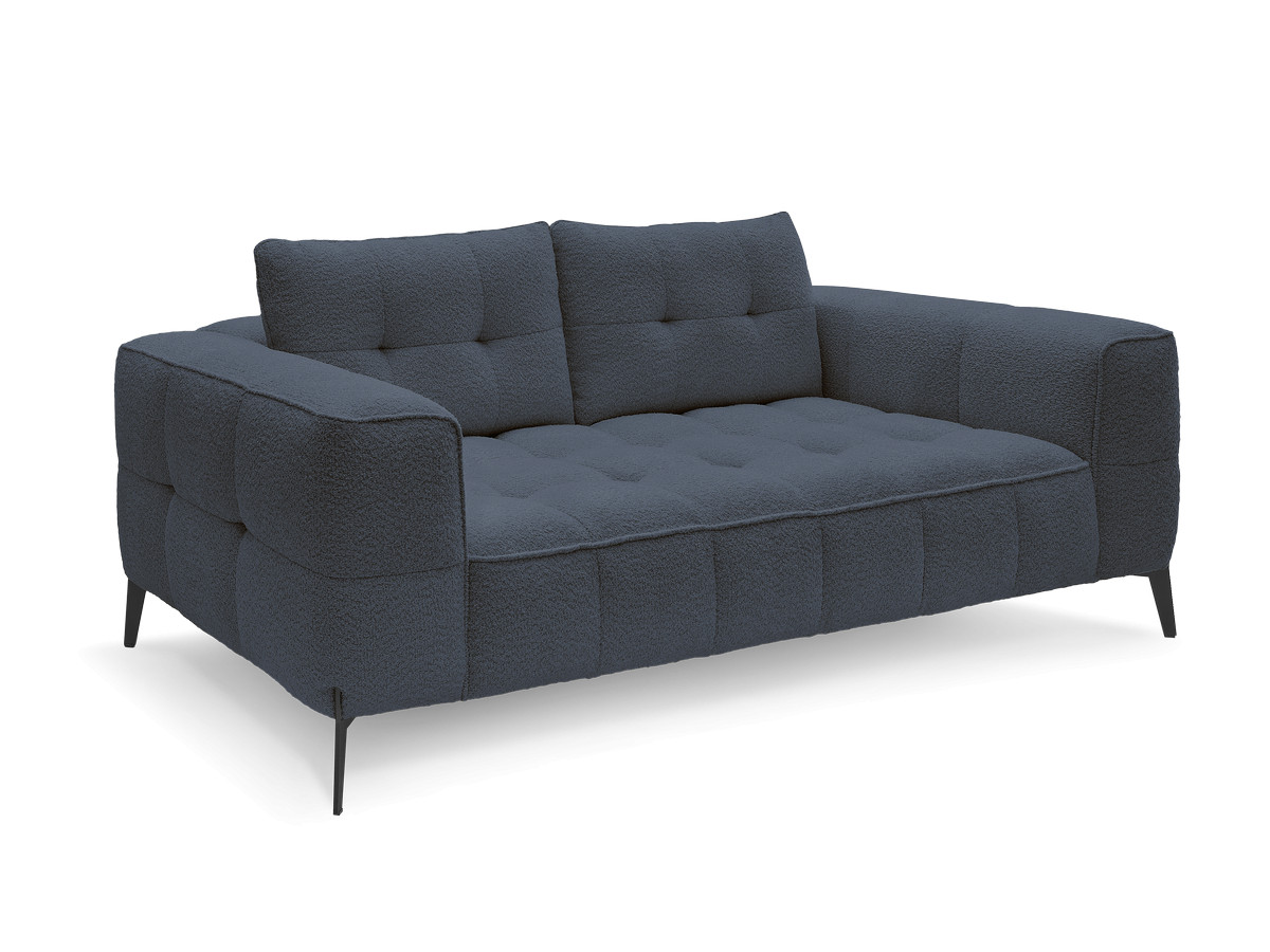 Bobochic Anis Sofa 2-Sitzer Bouclé-Stoff Dunkelblau