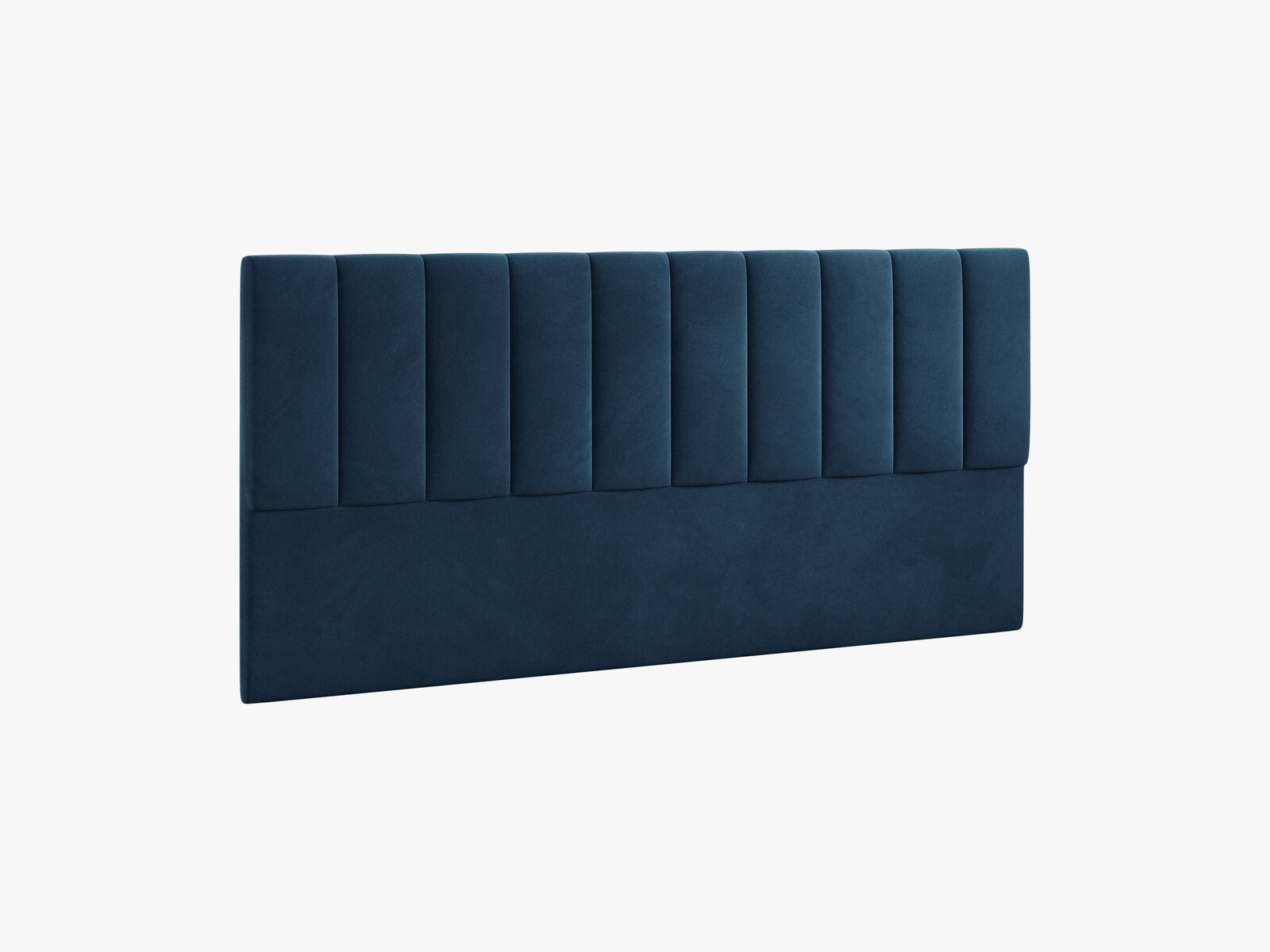 Micadoni Marl Samtiger Kopfteil 140 cm (H 95 cm) Samt Magic Velvet Marineblau 200x95
