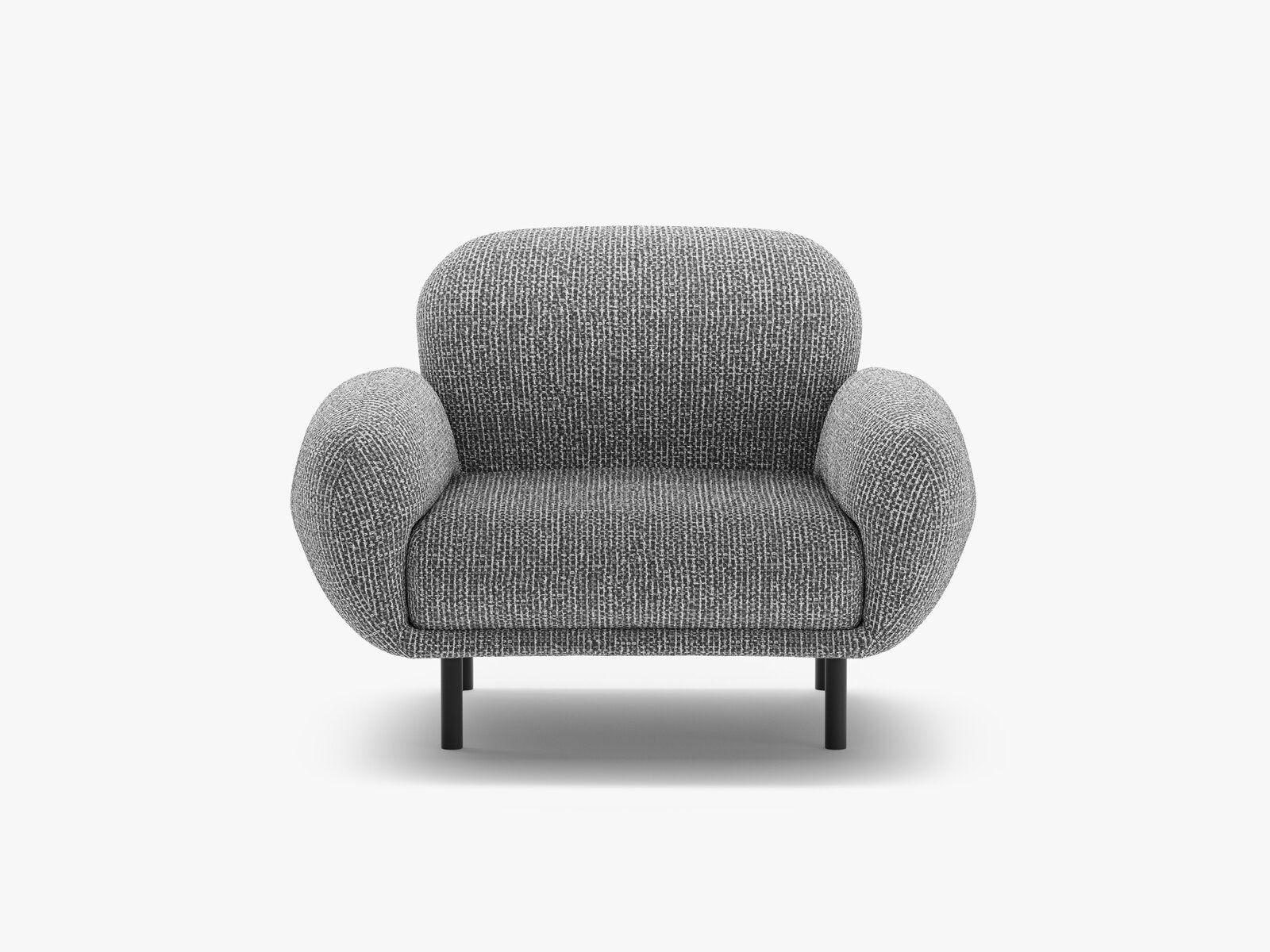 Micadoni Sessel Poppy Chenille Silencio Dunkelgrau