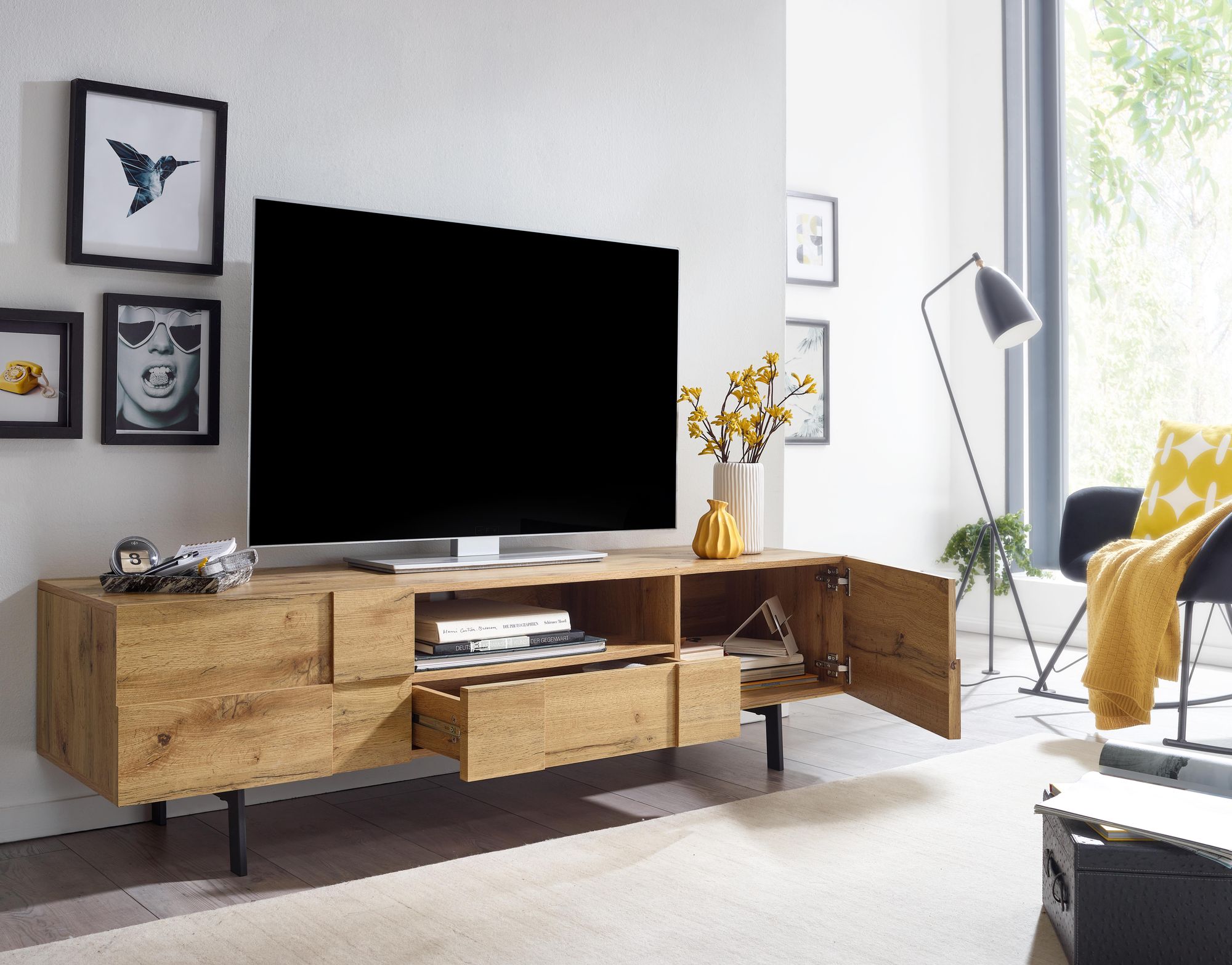 TV-Board Anholt Braun 160 × 43 × 46 cm