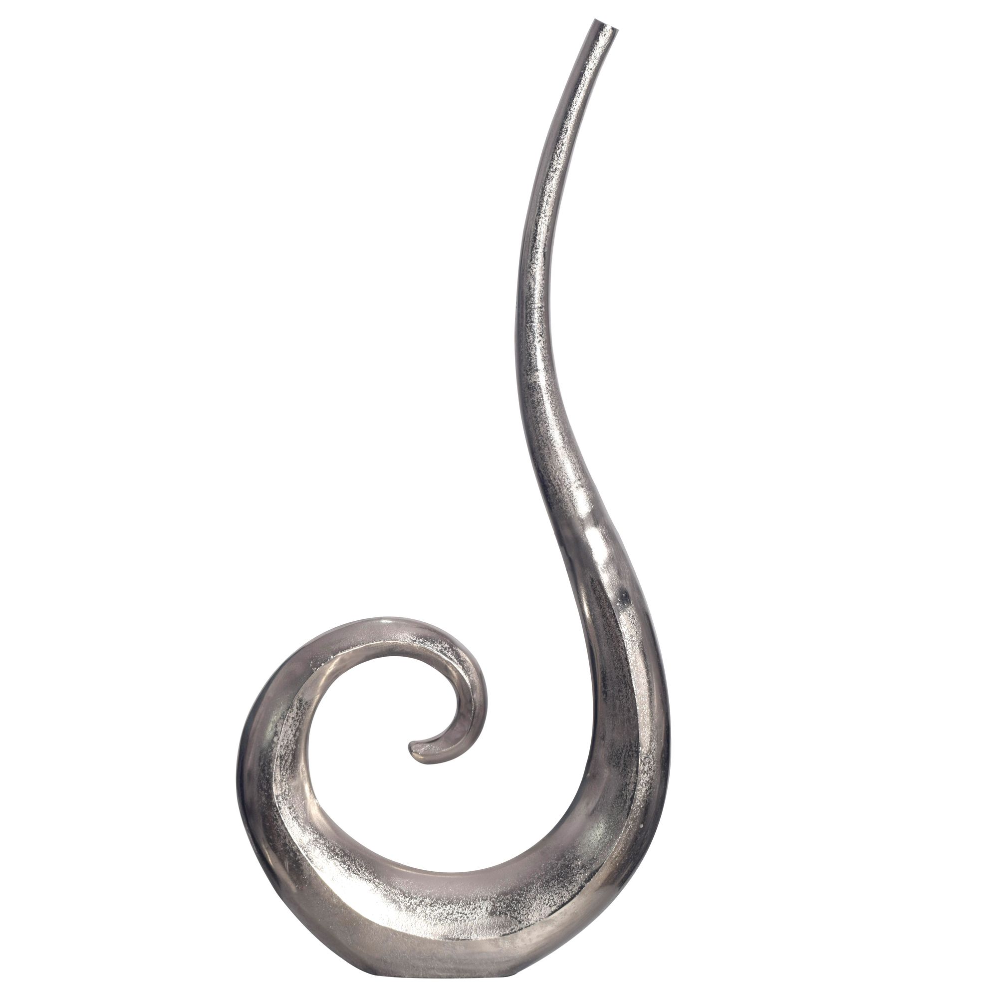 Bodenvase Hyllestad Aluminium Silber 48 × 10 × 100 cm