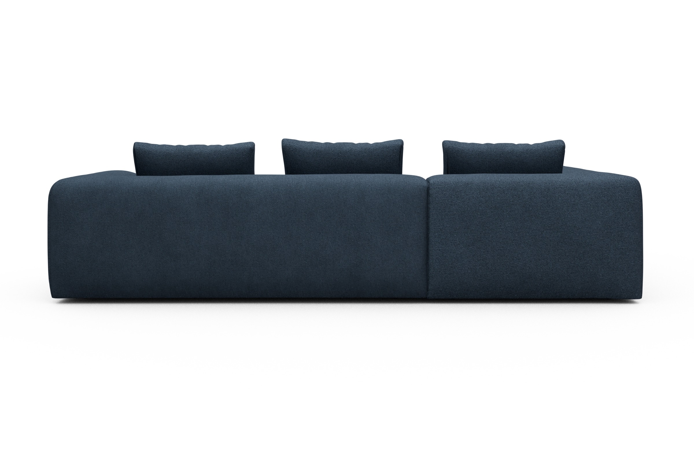 Ecksofa Fred Relax-Ecke links mit 2,5-Sitzer Boucle-Blue
