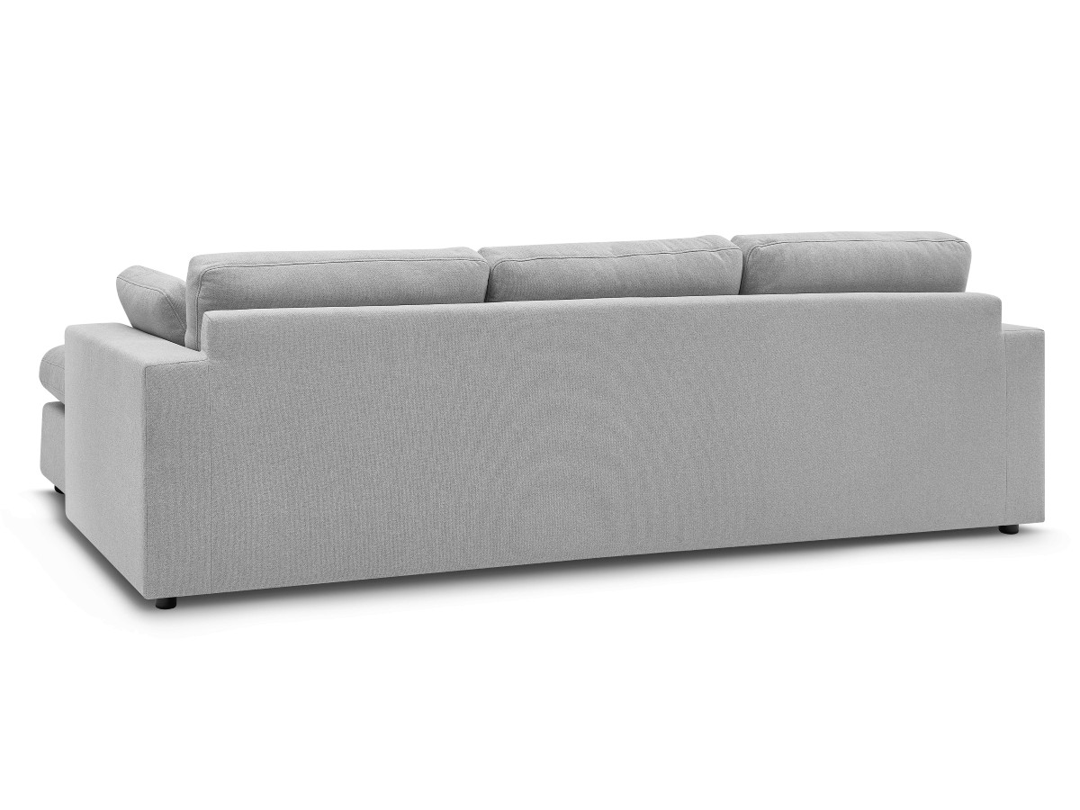 Bobochic Belair Ecksofa 220 × 139 cm Stoff Hellgrau
