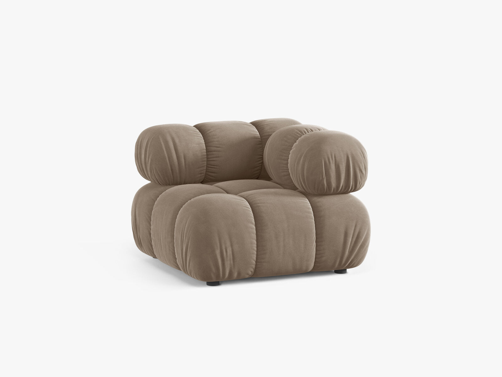 Micadoni symmetrisches Eckmodul Bellis Samt Bluvel Cappuccino
