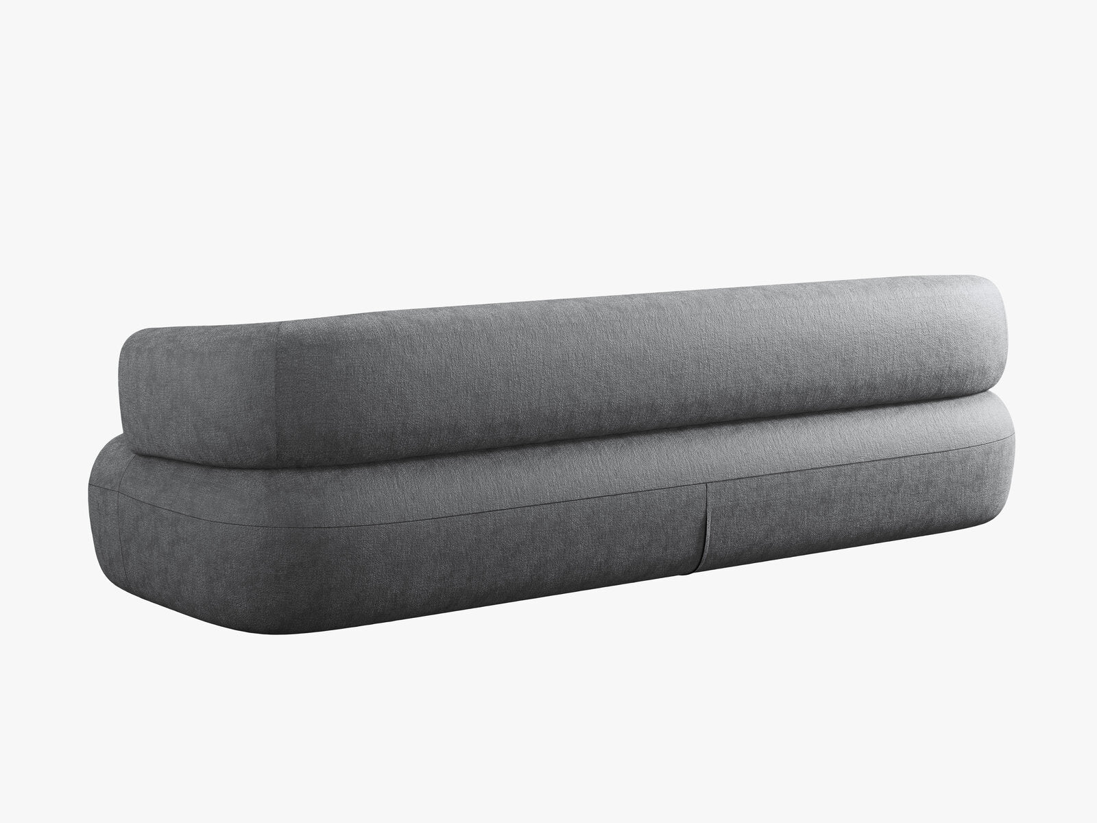 Micadoni Sofa Jenny 4-Sitzer Chenille Perfect Harmony Dunkelgrau