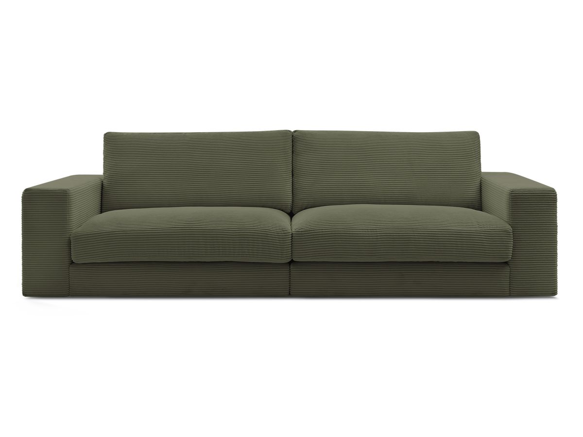 Bobochic Leonard Sofa 3-Sitzer 234 × 109 cm Cordsamt Hellgrün