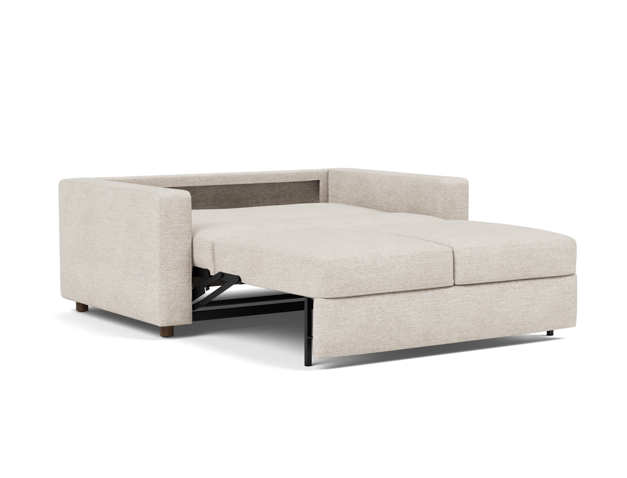 Schlafsofa Neah mit Standard-Armlehnen 140 Chenille Yuveno 470-Natural