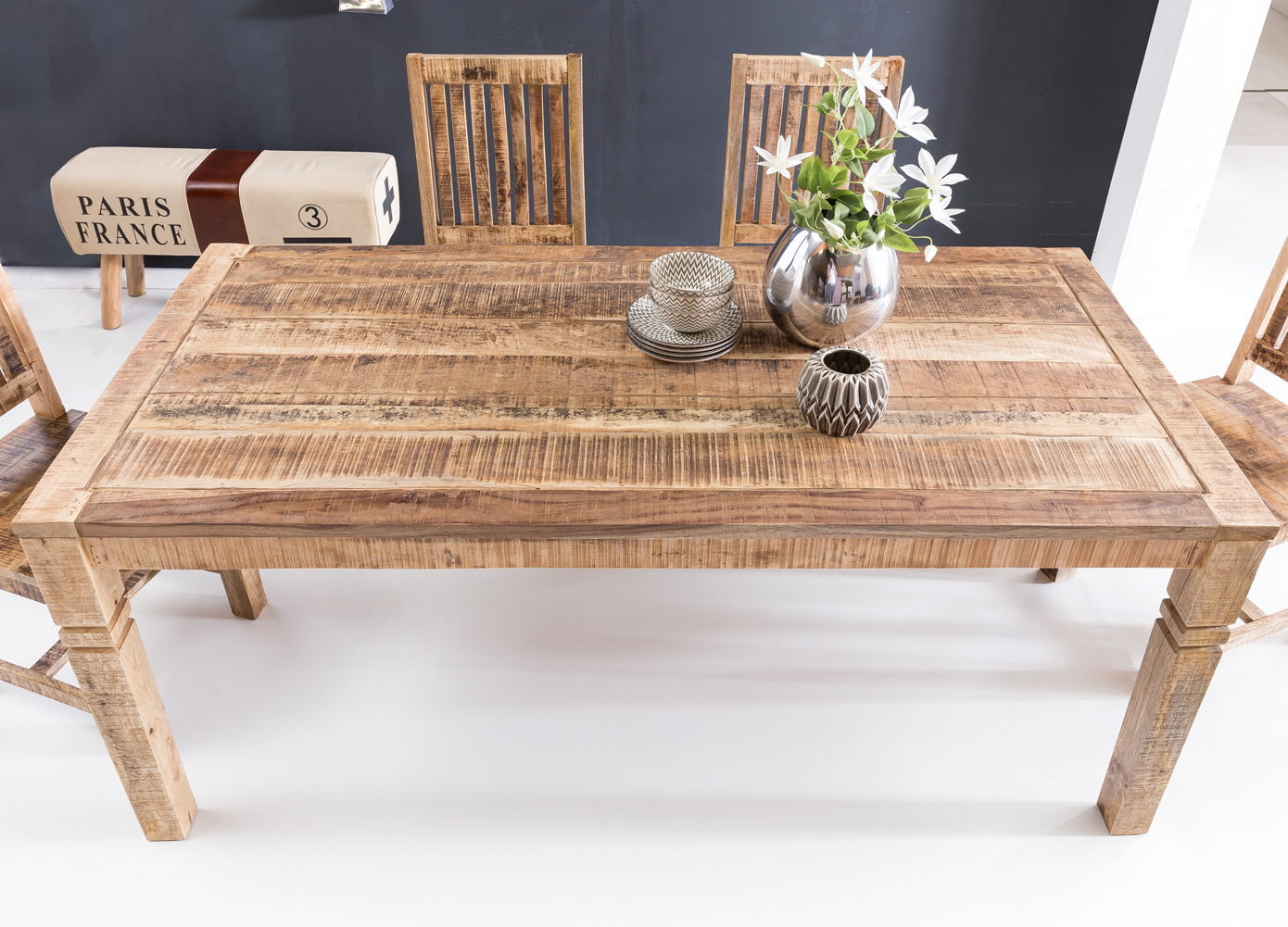 Esstisch Marstal Mango Massivholz Braun 120 × 70 × 76 cm