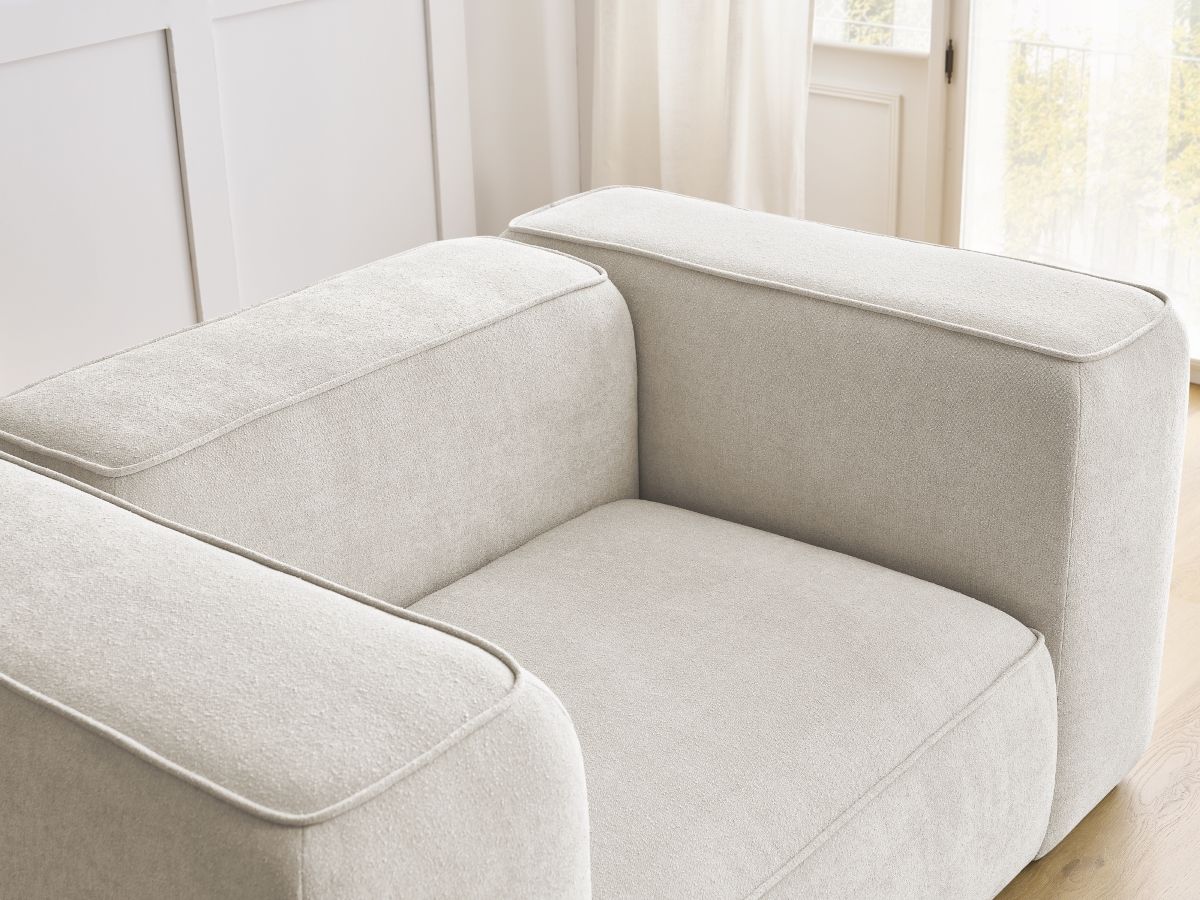 Bobochic Zephyr Sessel Strukturstoff Weiß