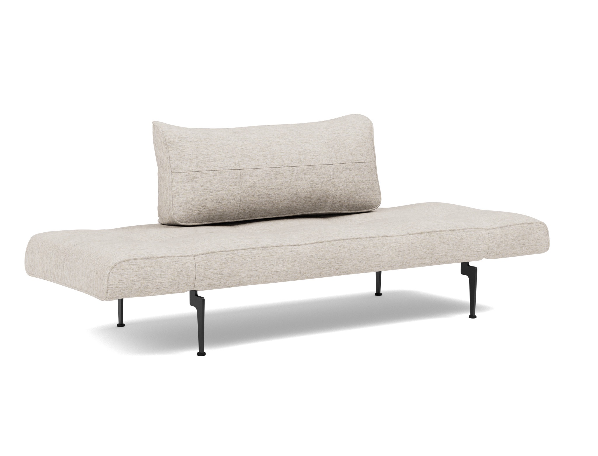Tagesbett Zeal Chenille Yuveno 470-Natural Beine Laser schwarz