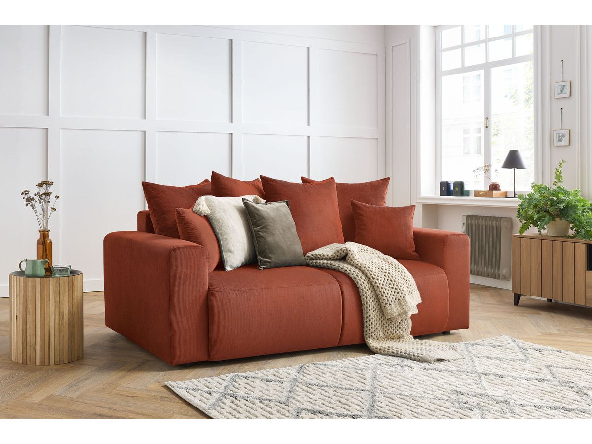 Bobochic Envy Sofa 2-Sitzer Cordsamt Orange