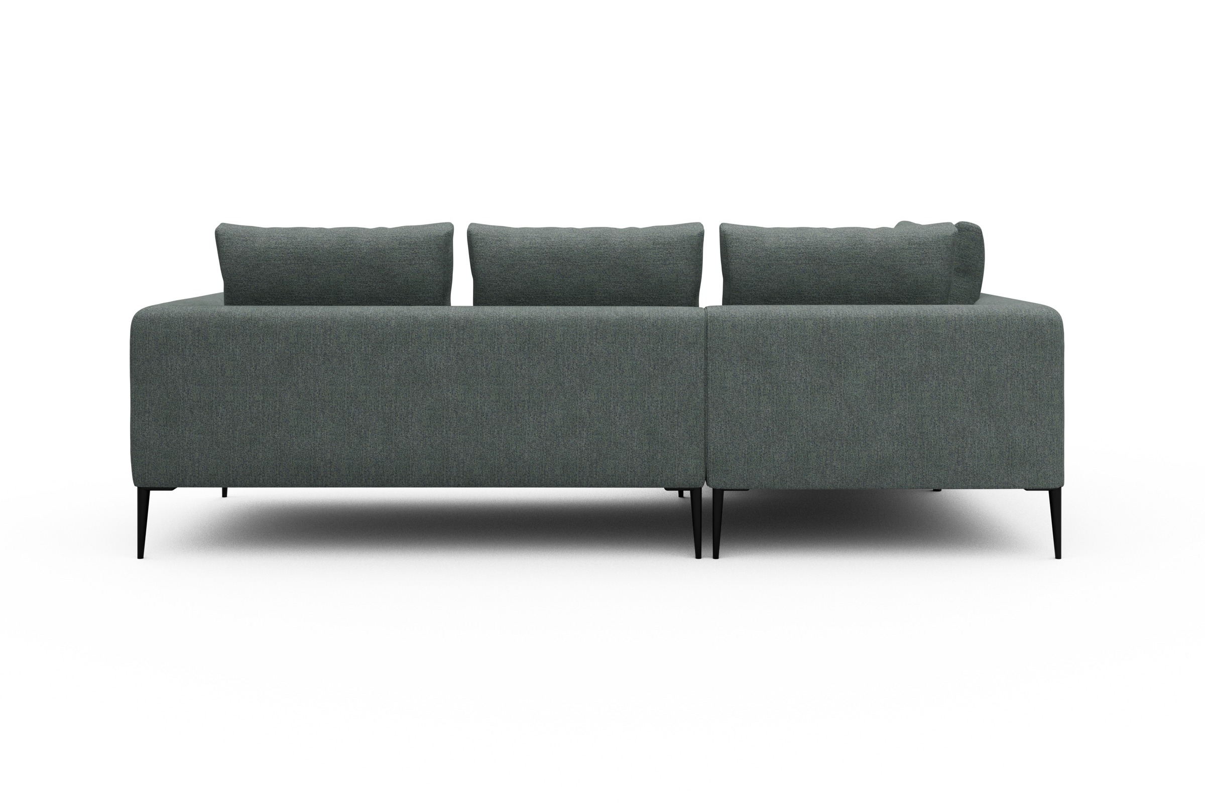 Ecksofa Paul Relax-Ecke links mit 2-Sitzer Carreno-Ice-Blue