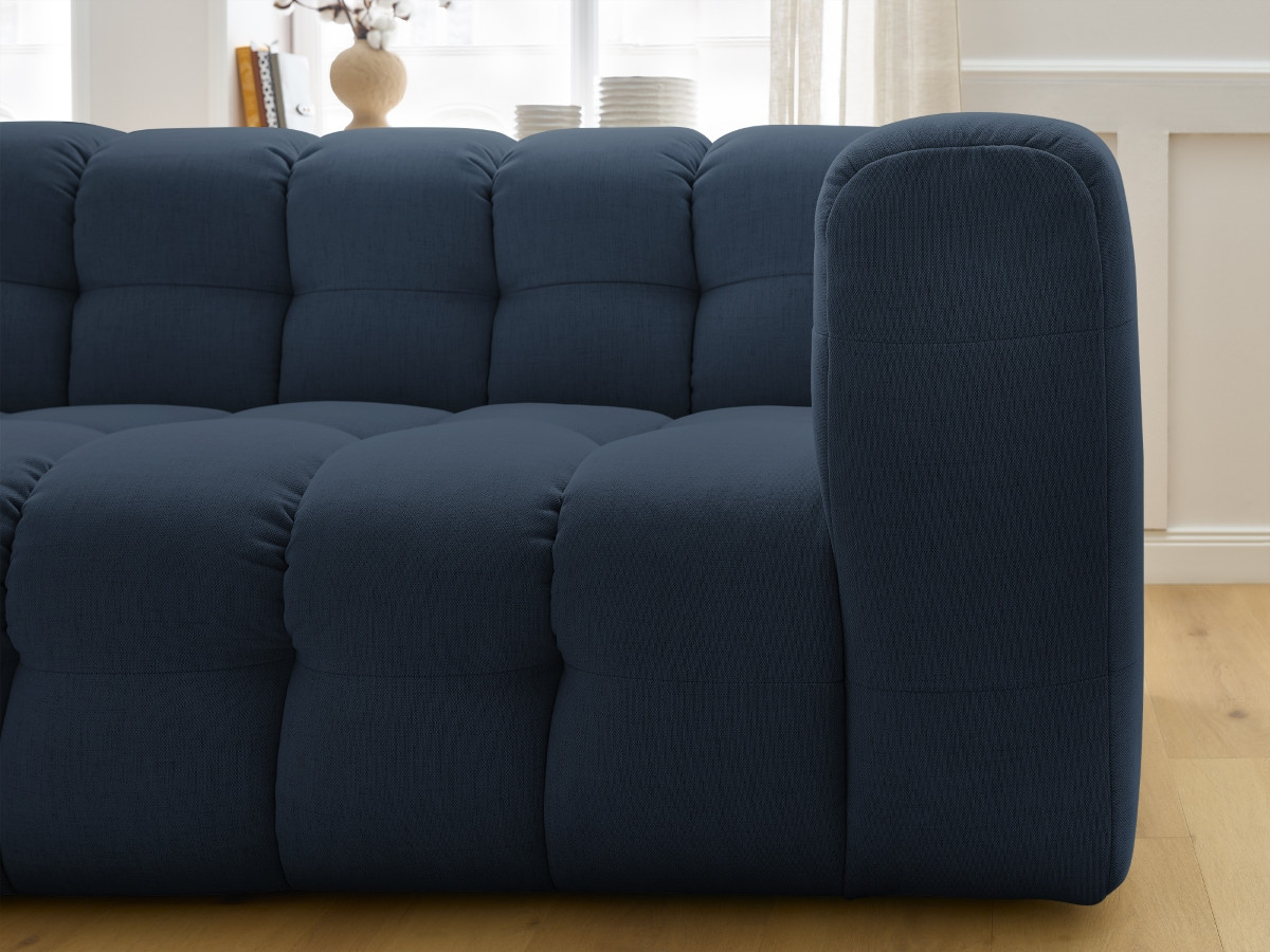 Bobochic Cloud Ecksofa 288 × 184 cm Stoff Dunkelblau Ecke links