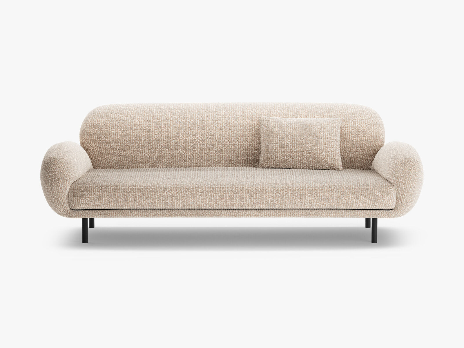 Micadoni Sofa Poppy 3-Sitzer Chenille Silencio Sand