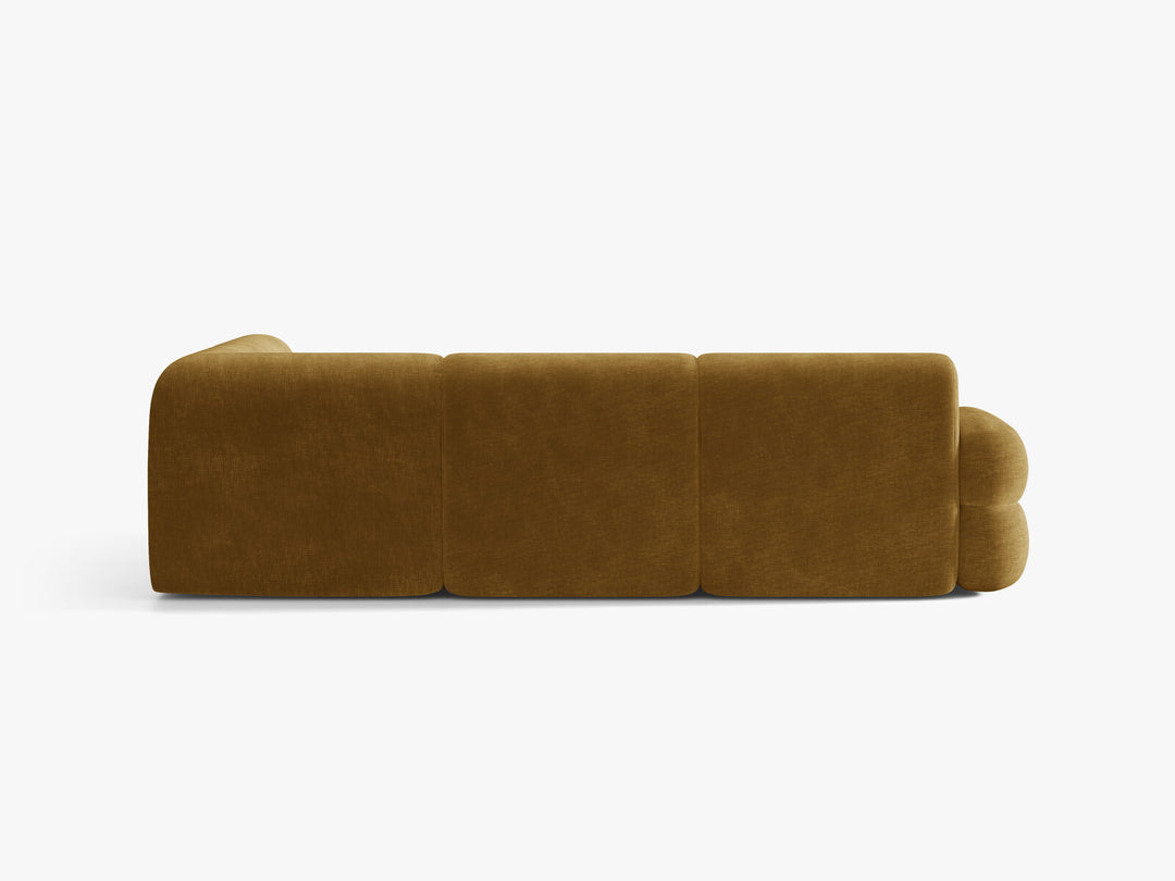 Micadoni Neo Ecksofa 5-Sitzer Links Chenille Golden Senf