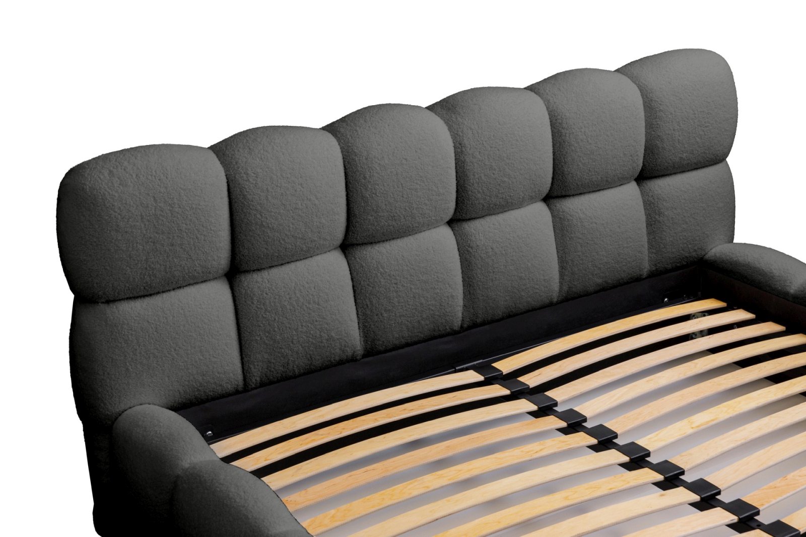 Polsterbett Vento-Slim Boucle 140x200 mit Holzrahmen Quelle 92