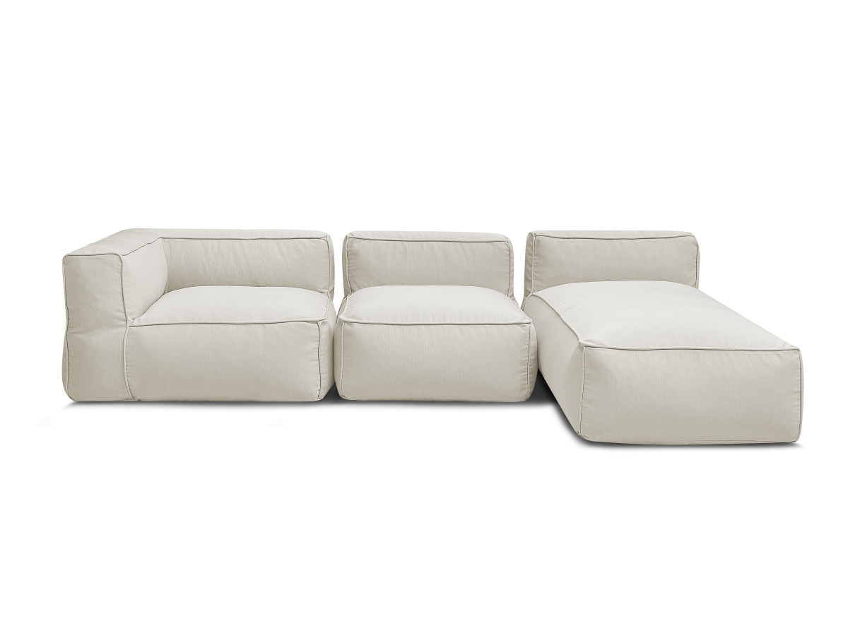 Bobochic Giulia Gartensofa 3-Sitzer 240 × 170 cm Stoff Beige