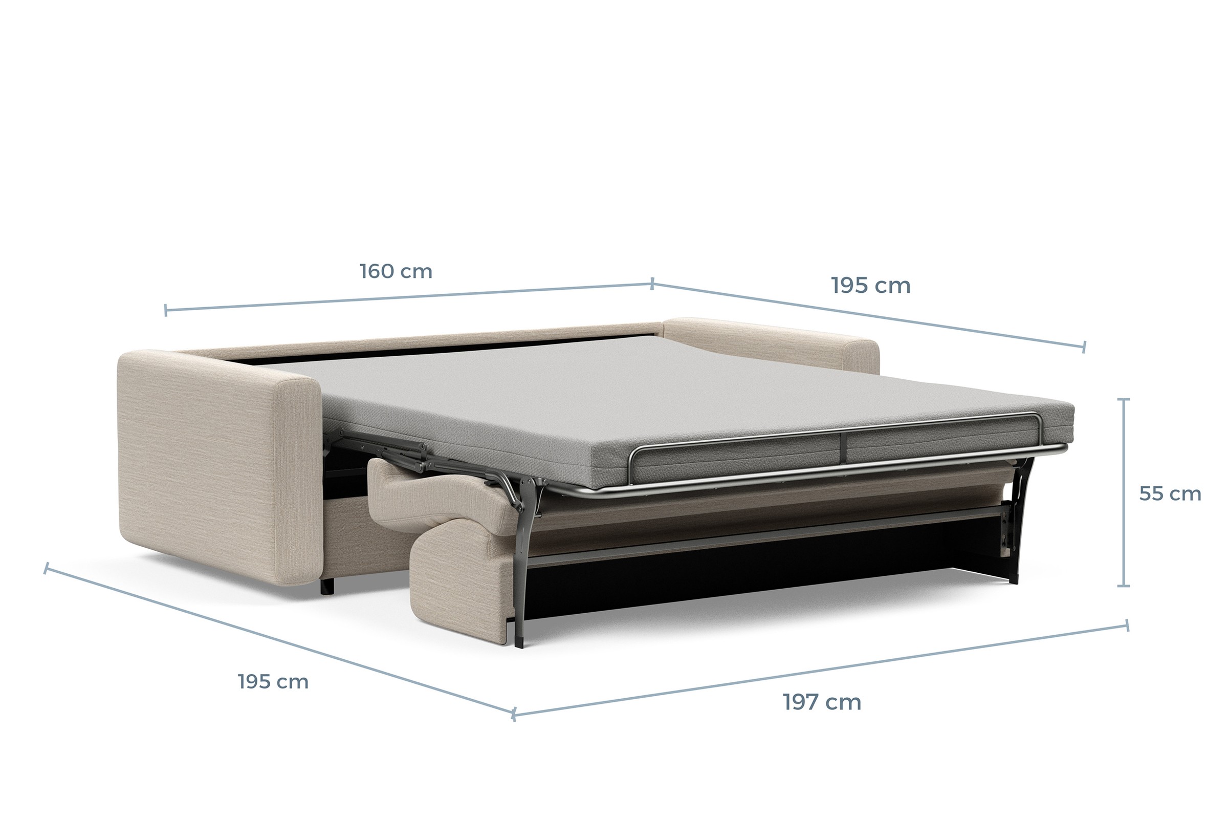 Schlafsofa Killian mit Memory-Matratze