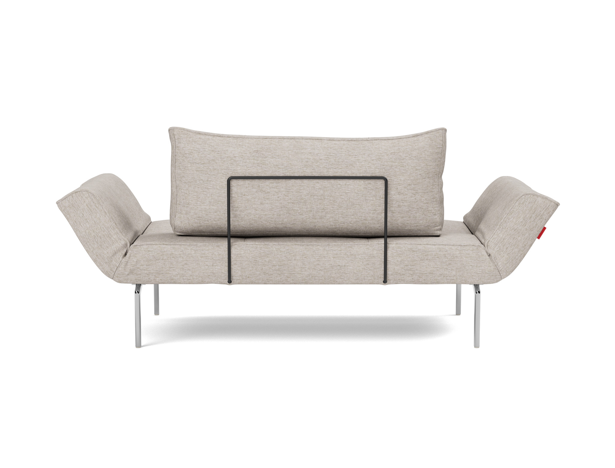 Tagesbett Zeal Chenille Yuveno 471-Sand Beine Straw Aluminium