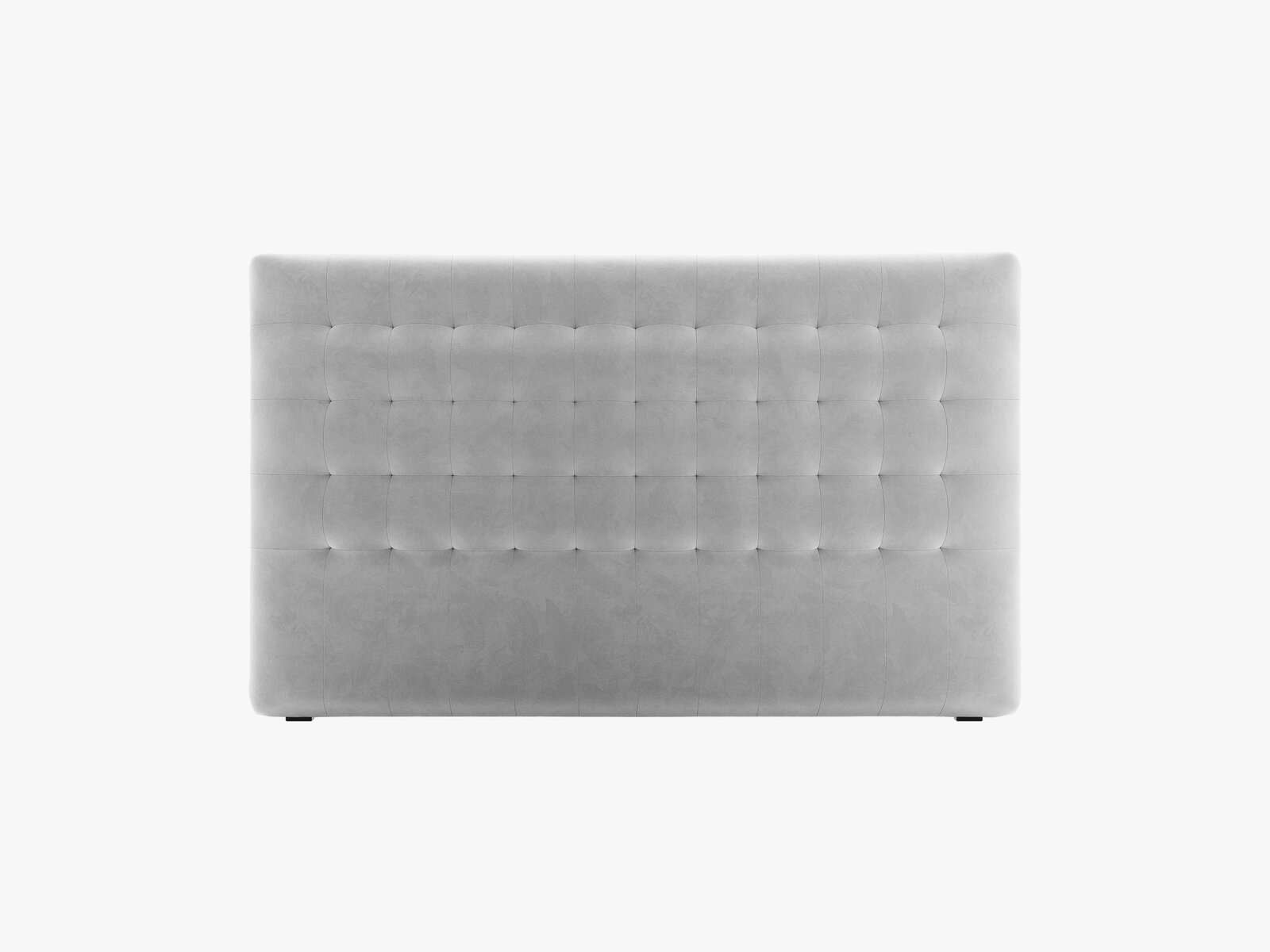 Micadoni Nova Samtiger Kopfteil 120 cm (H 95 cm) Samt Paris Hellgrau 160x95