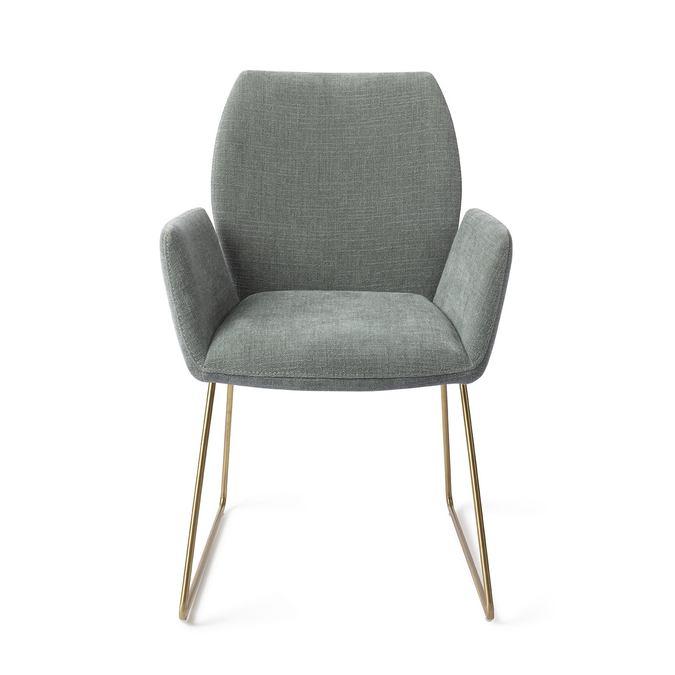 Jesper Home Esszimmerstuhl Misaki Breezy Blue Slide Gold