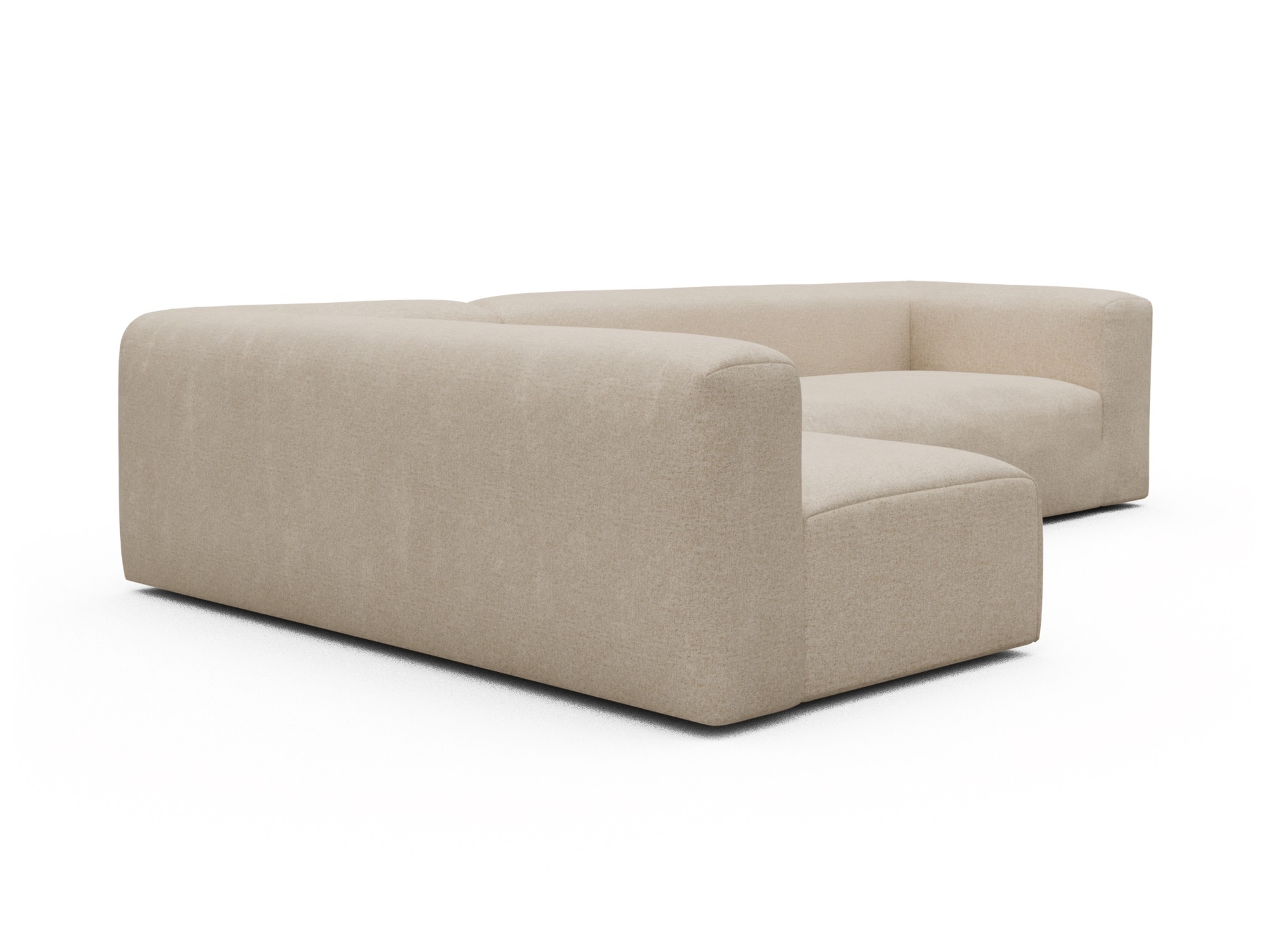 Skandi Home Ecksofa Fred 2x 2,5-Sitzer links offen Casone-Natural-Beige moebelfaktor
