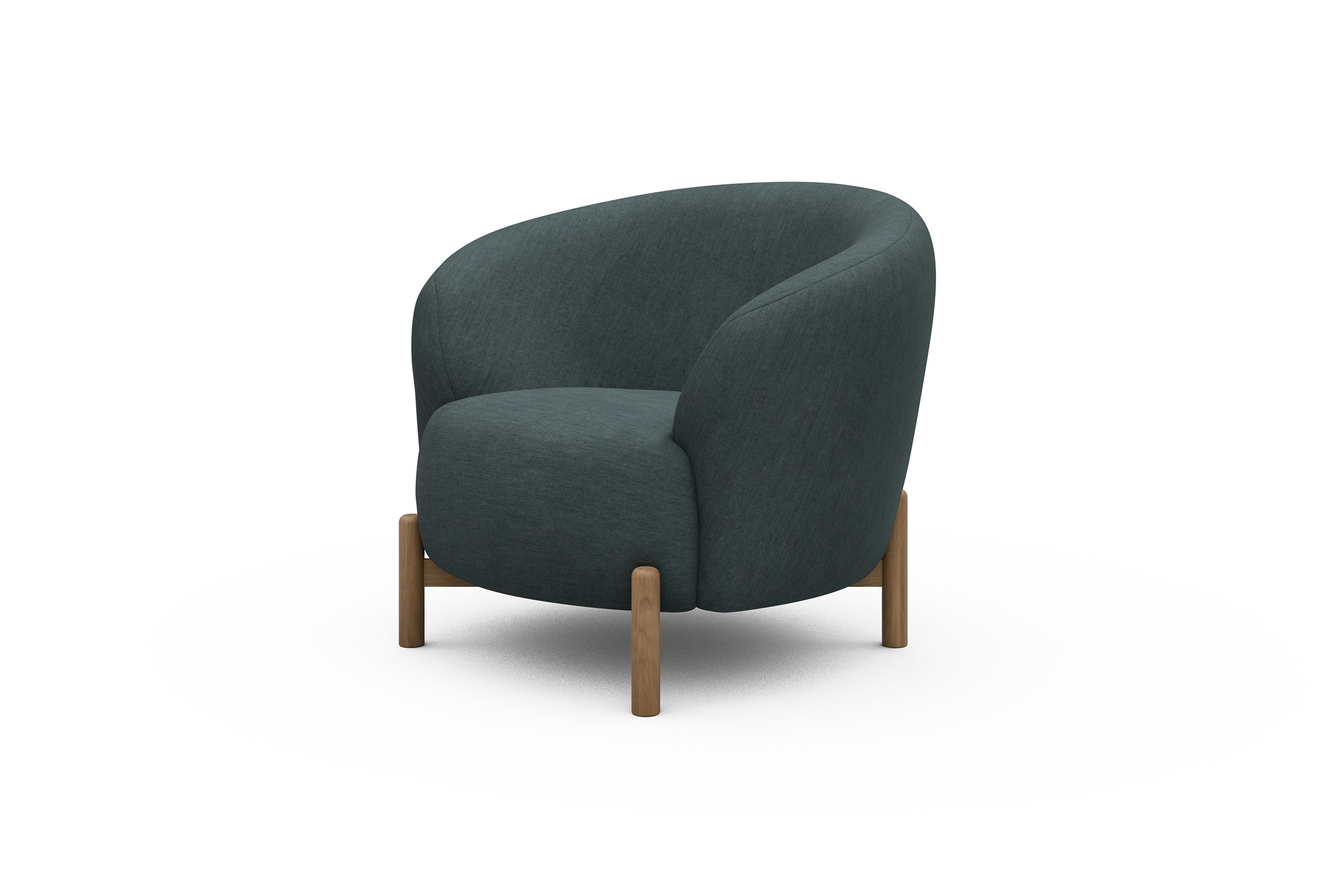 Sessel Ronda Holzbeine Eiche Natur Vivus-Blue