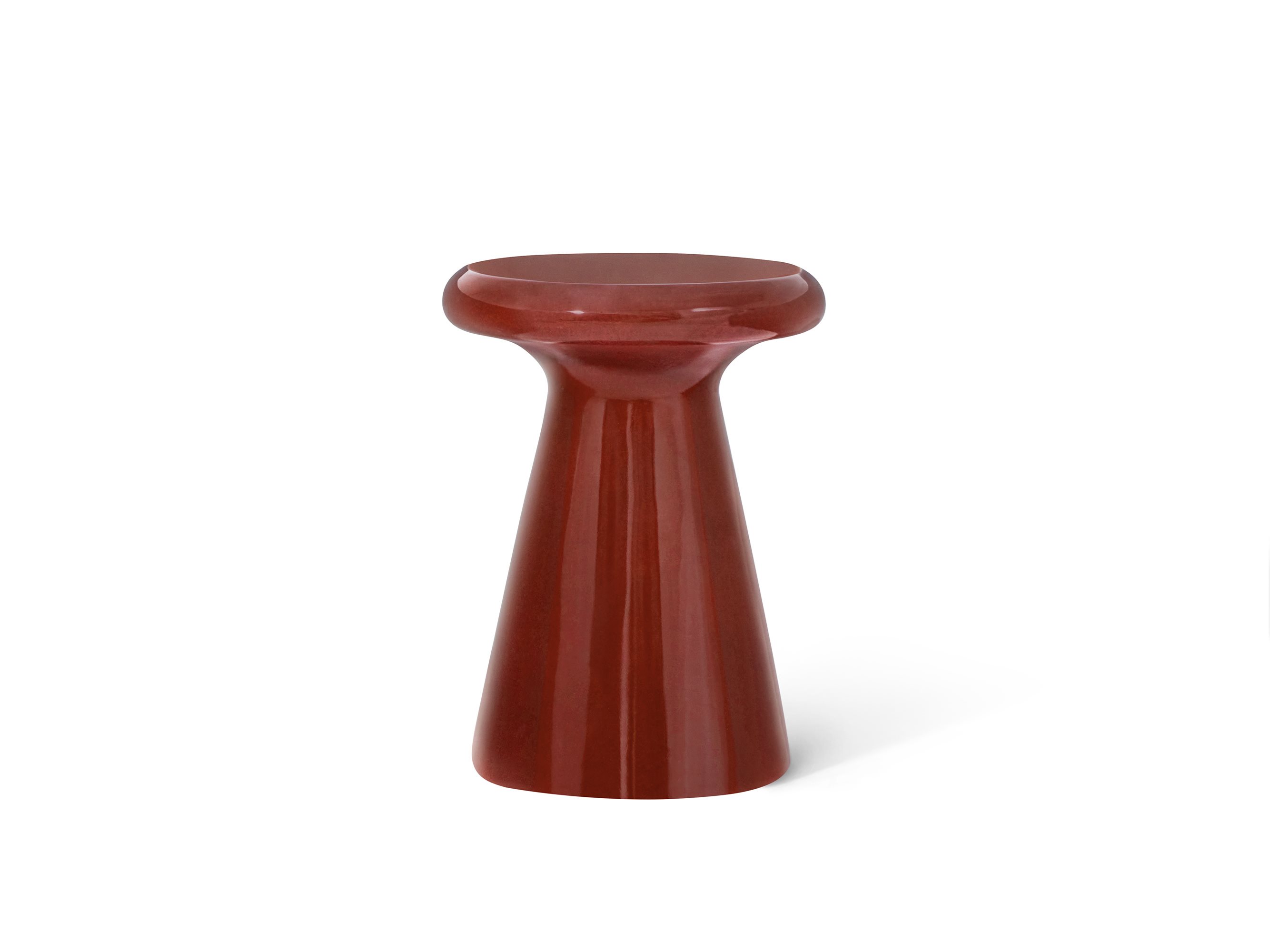 Jesper Home Beistelltisch Yahiko Burgundy-Gloss 51cm moebelfaktor