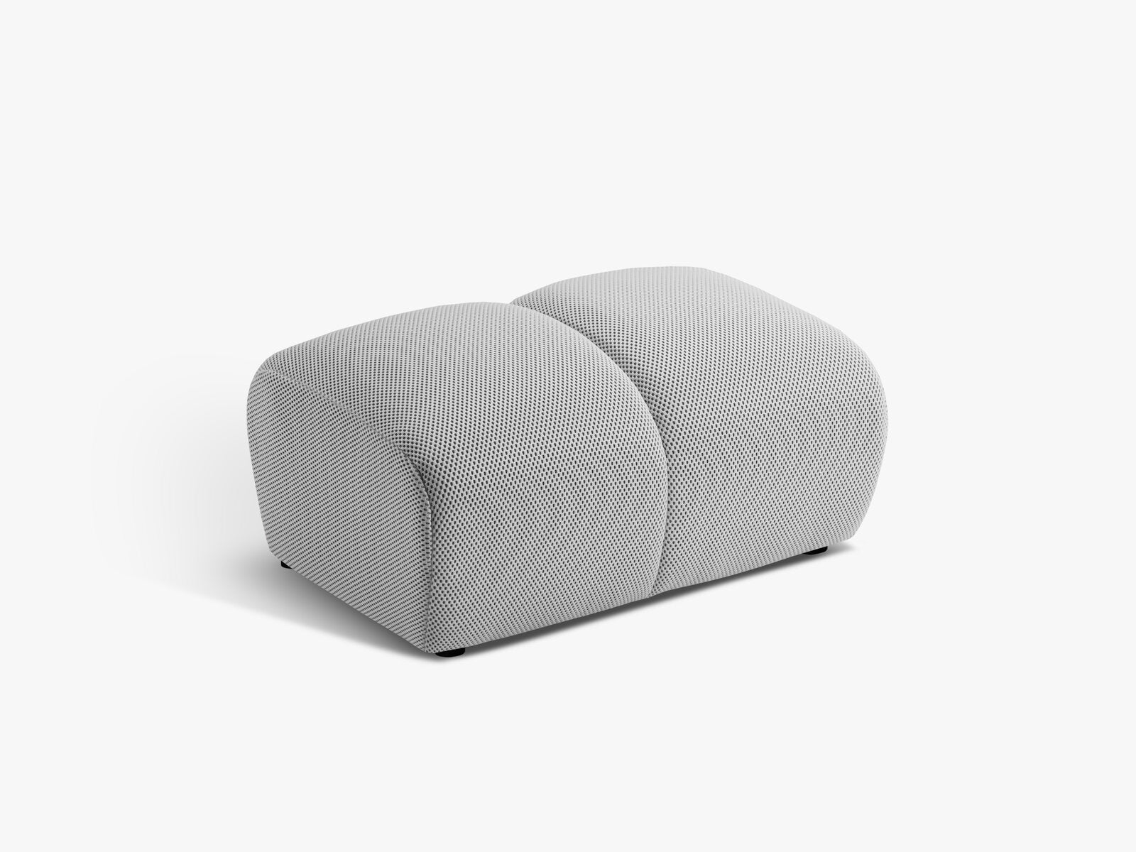 Micadoni Hocker Diana 3D-Stoff Sonic Silber