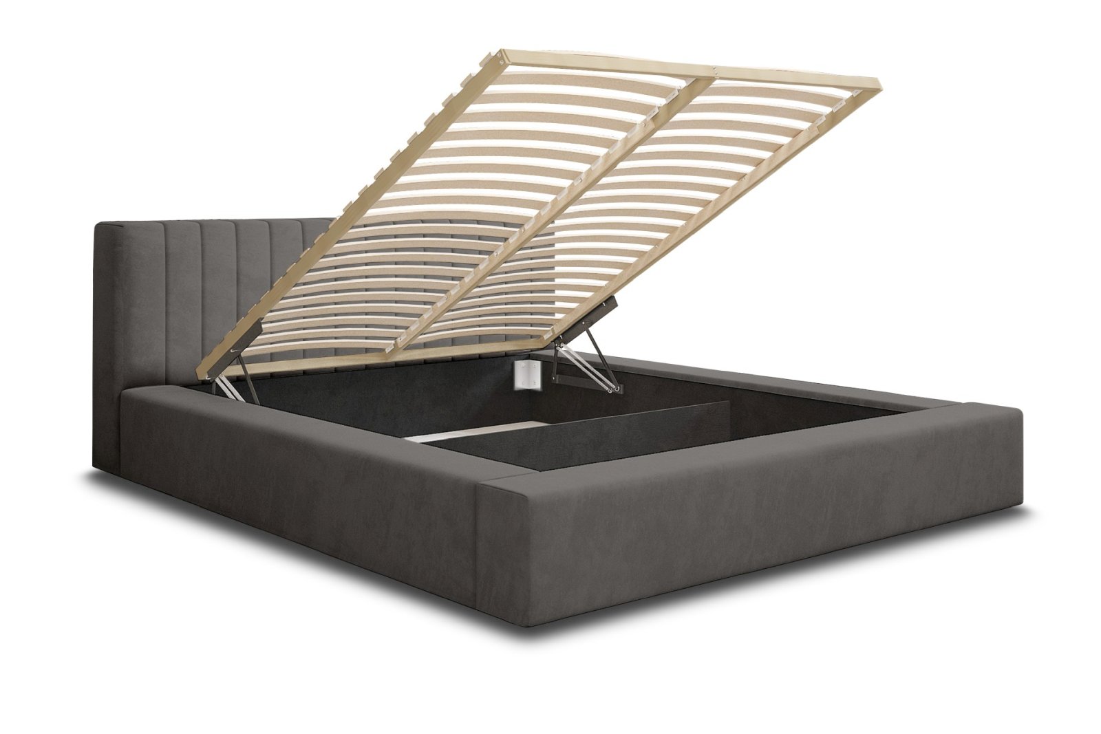 Polsterbett Carno Chenille 140x200 mit Holzrahmen Ditra-New 14