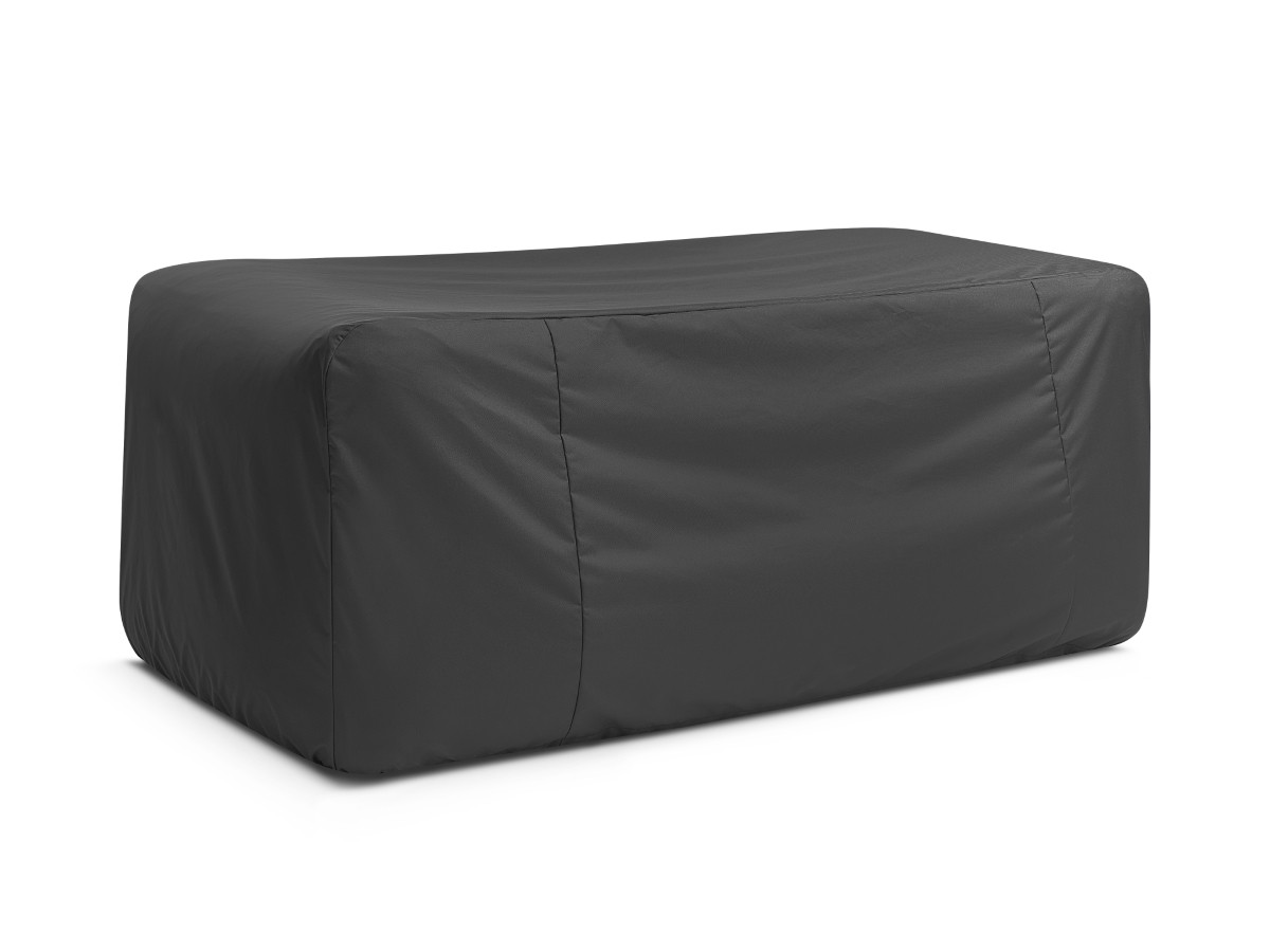 Bobochic Nour Gartensofa 3-Sitzer mit Pouf Stoff Orange