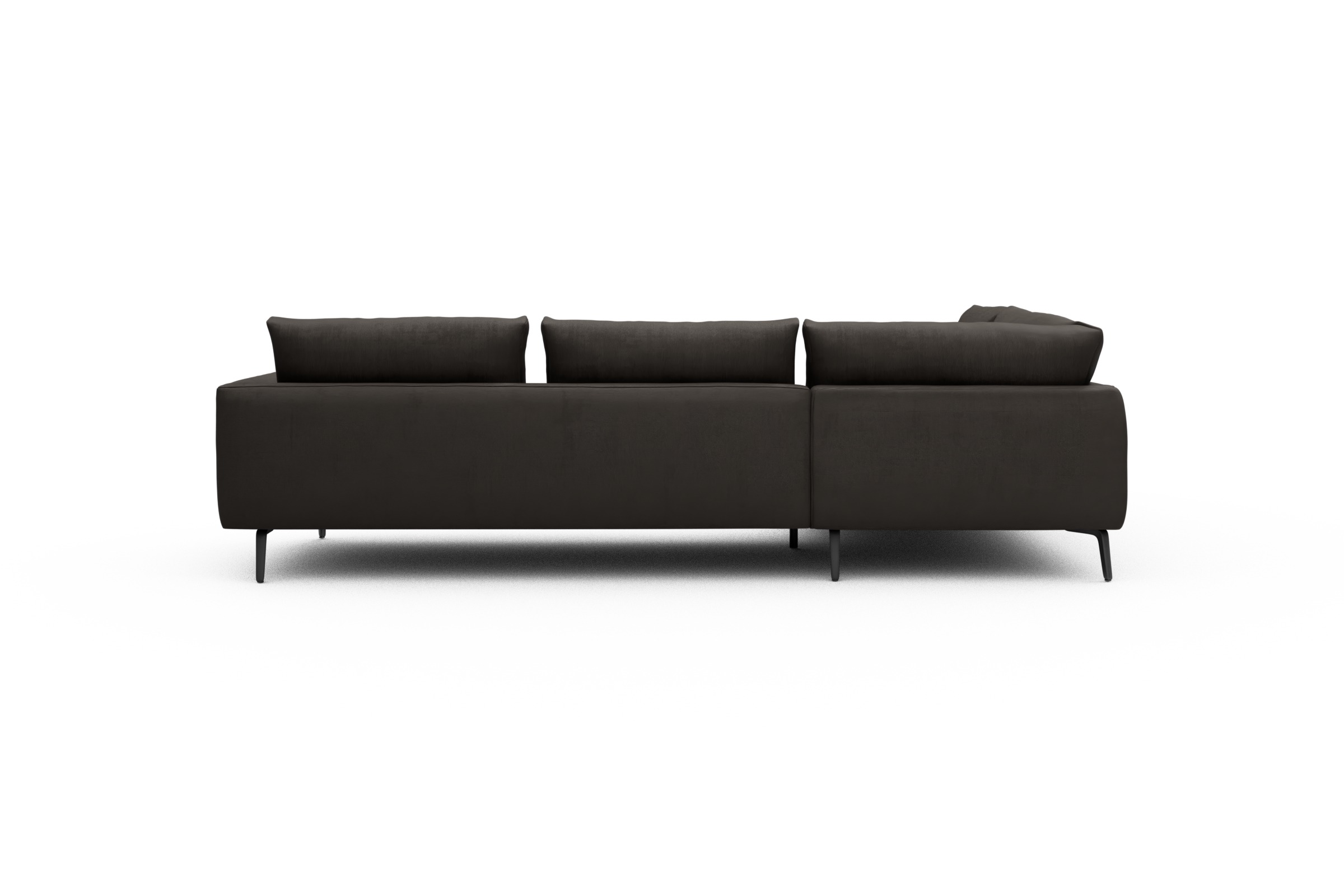 Ecksofa Karl Relax-Ecke links mit 2,5-Sitzer Cordufine-Taupe