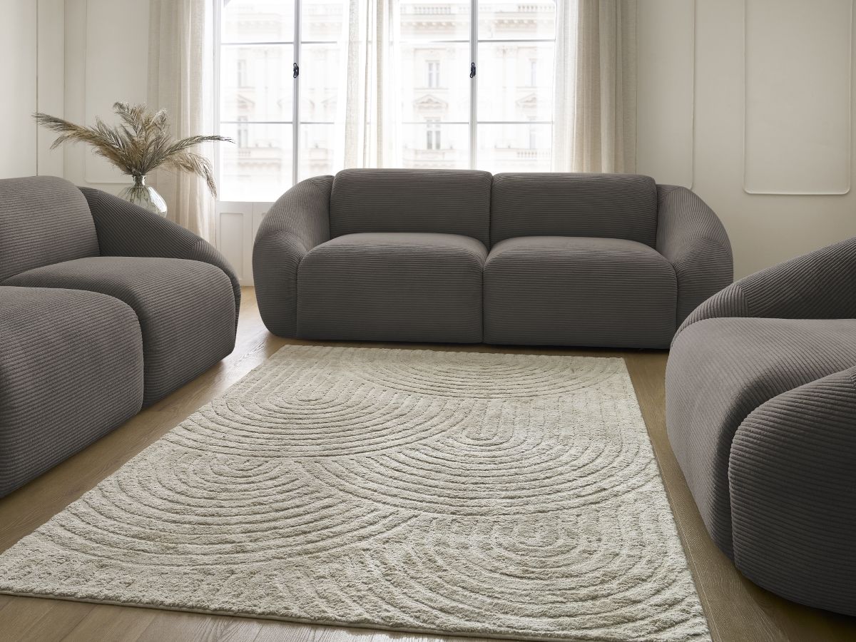 Bobochic Tina Sofa 6-Sitzer Cordsamt Taupe
