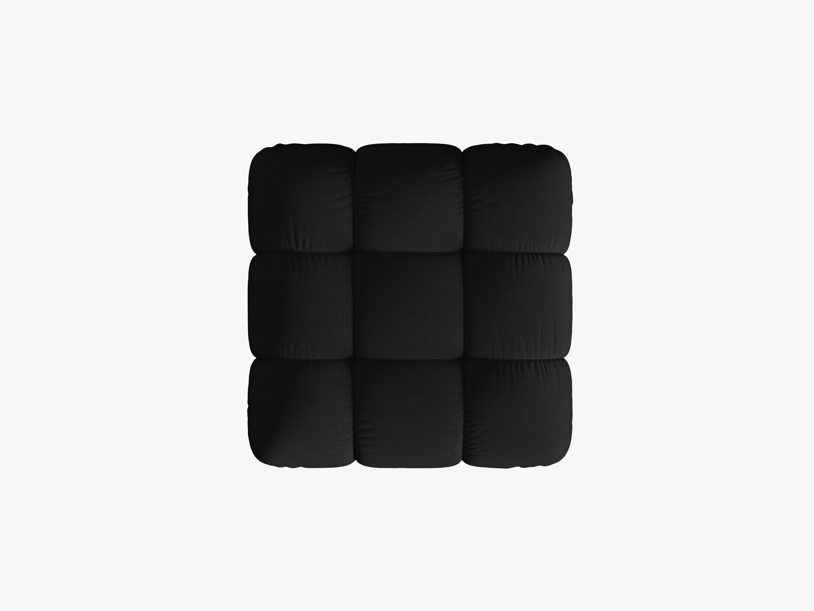 Micadoni Hocker Bellis 3D-Stoff Sonic Schwarz