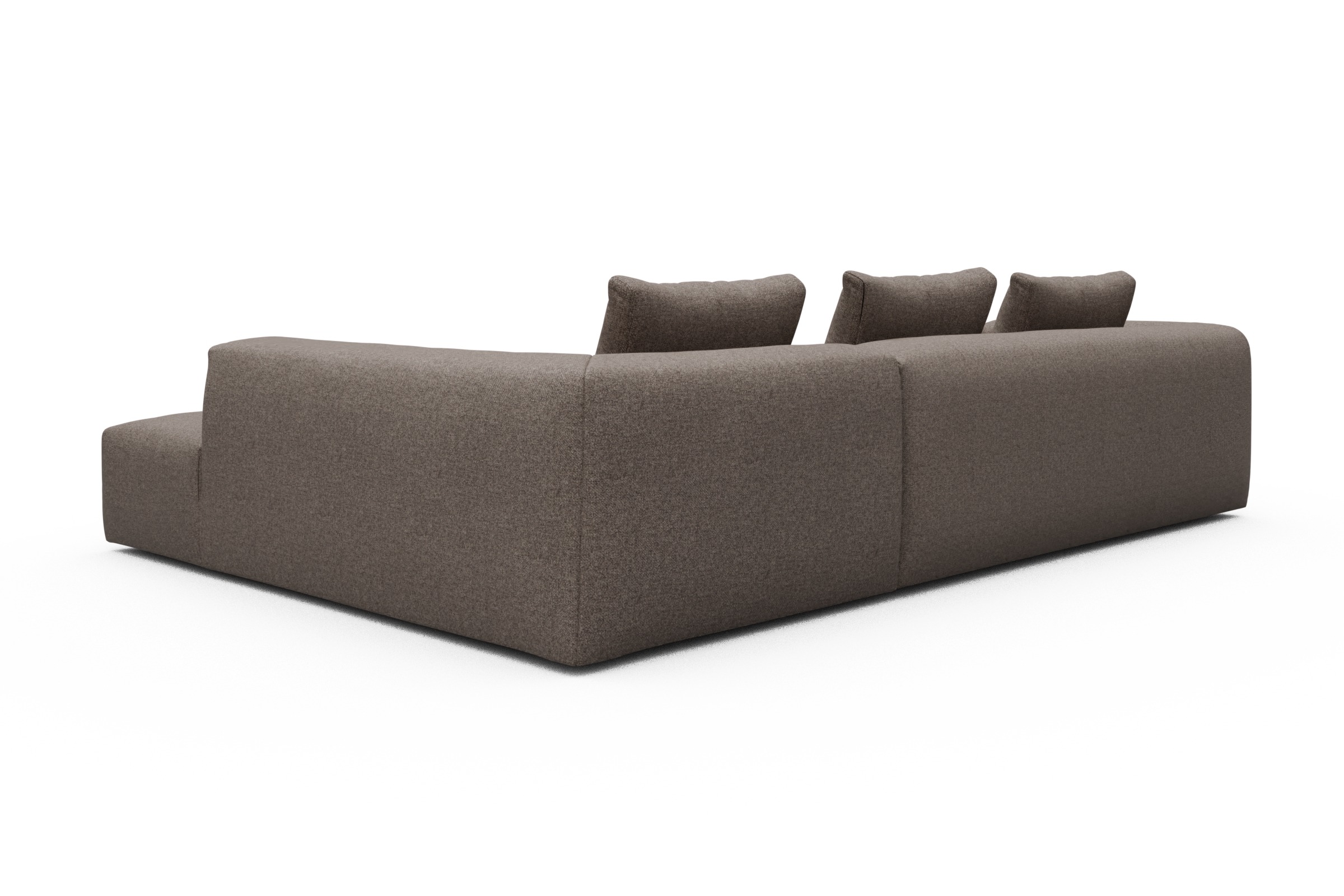 Ecksofa Fred Relax-Ecke rechts mit 2,5-Sitzer Sama-Stone