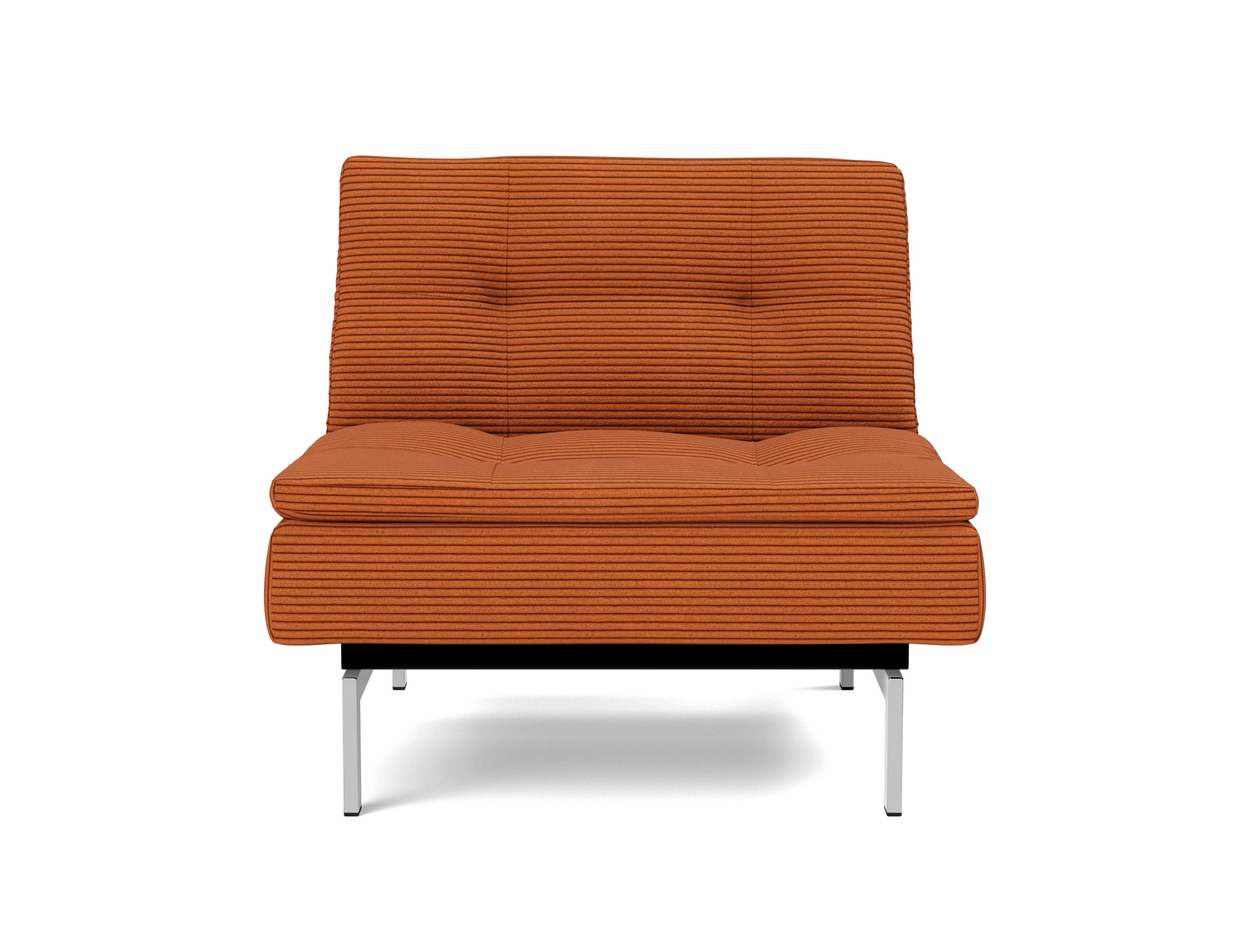 Sessel Dublexo Kord Corduroy 595-Burnt-Orange Beine Chrom