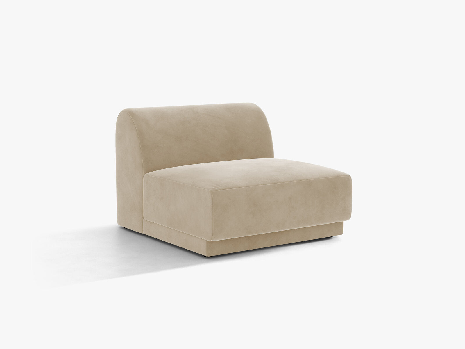 Micadoni Modul Armlos Miley Samt Venus Beige