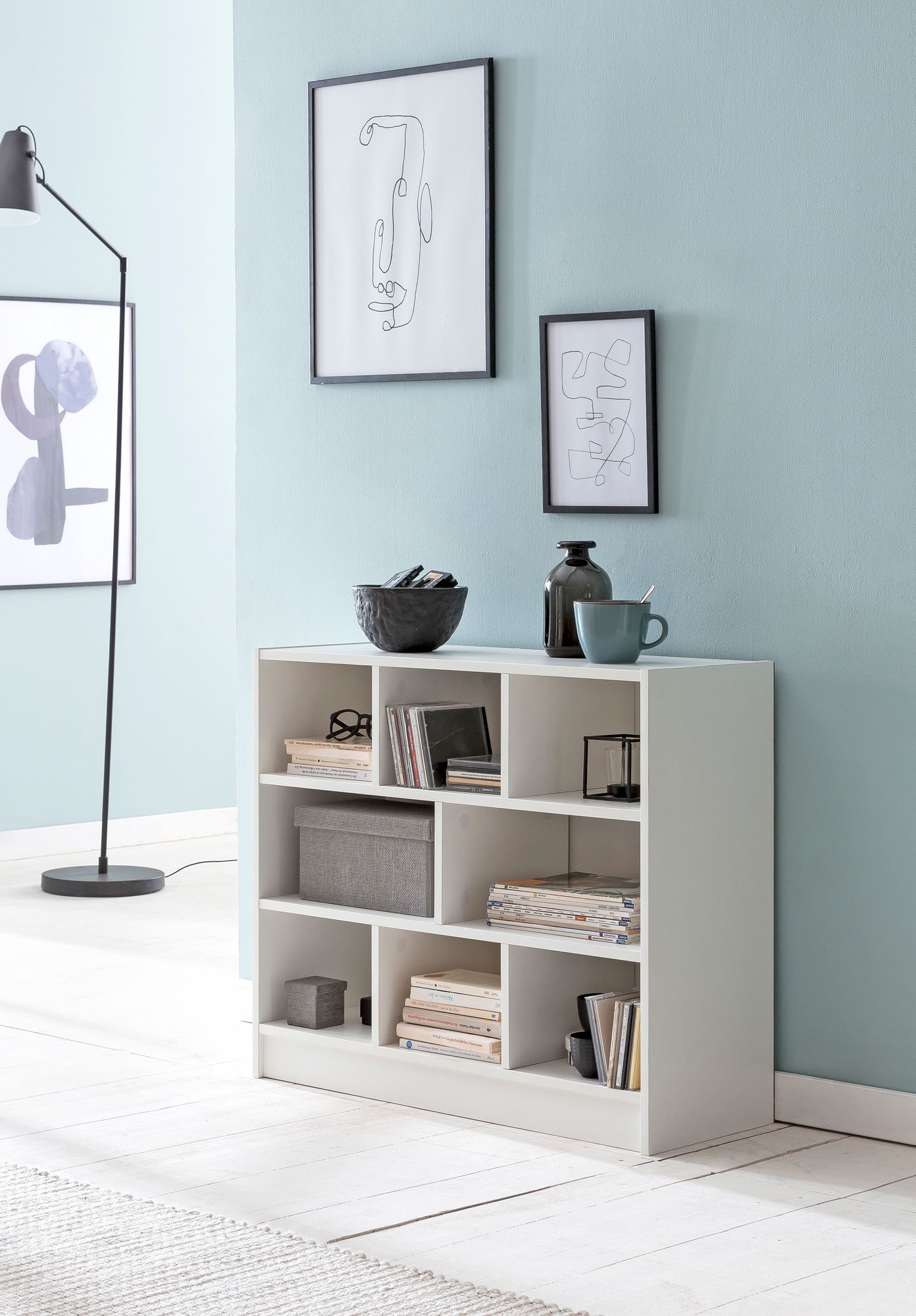 Bücherregal Kibaek Weiß 80 × 29,5 × 68,5 cm