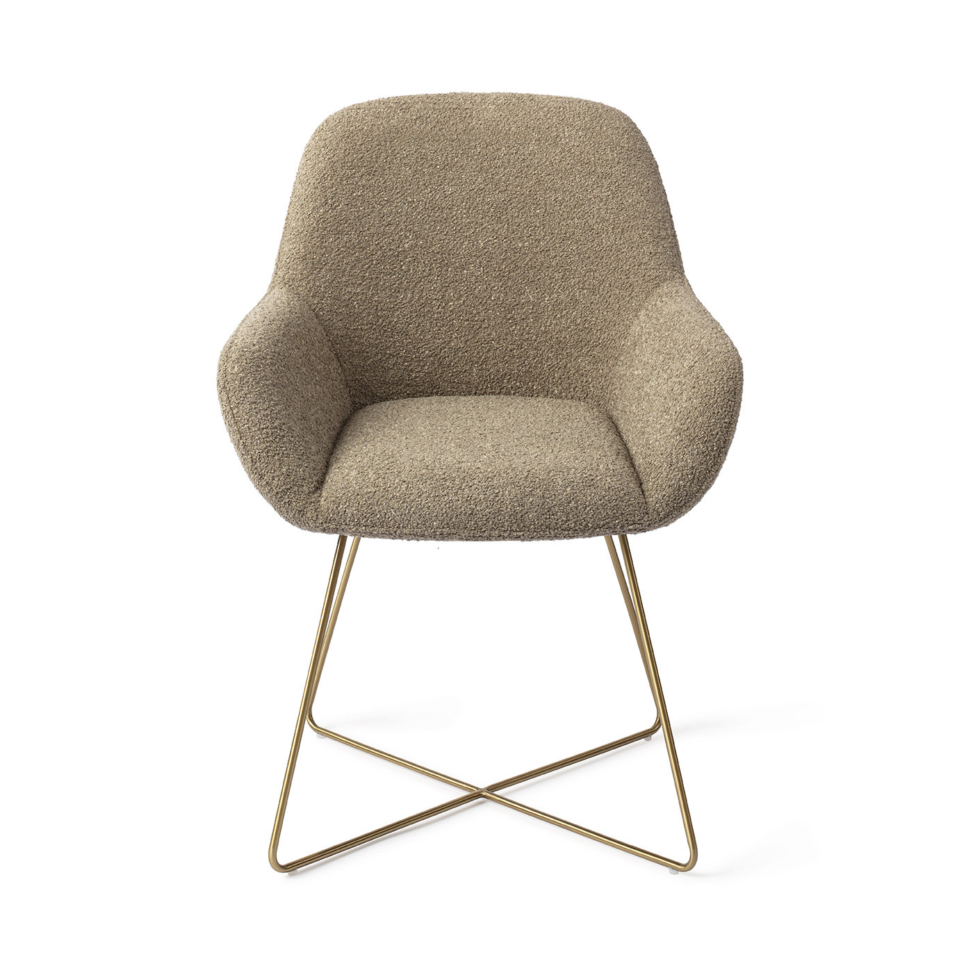 Jesper Home Esszimmerstuhl Kushi Moss Meadow Cross Gold